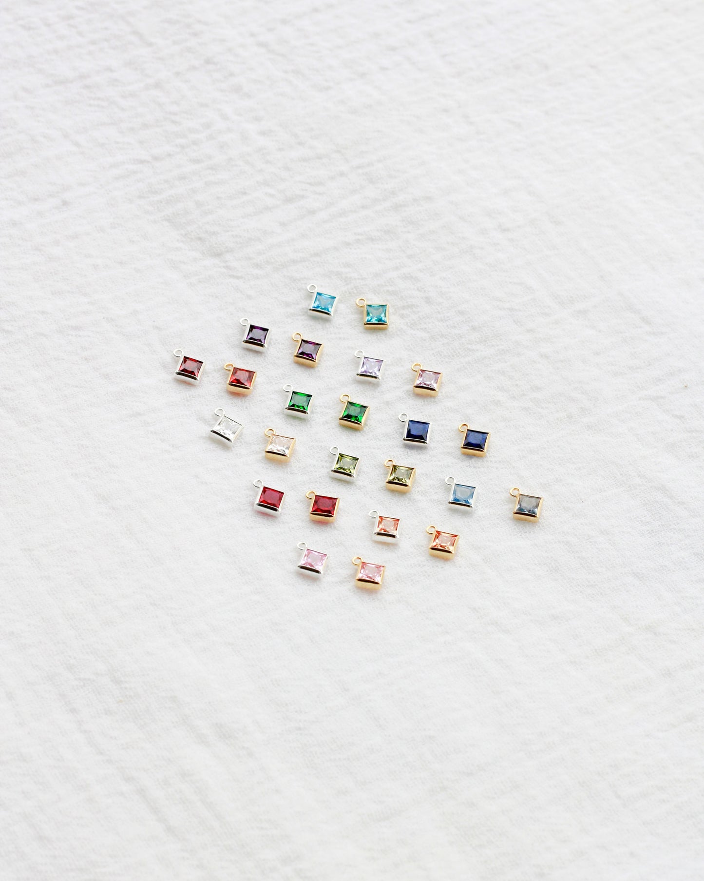 4mm Diamond Birthstone Charm, CH253