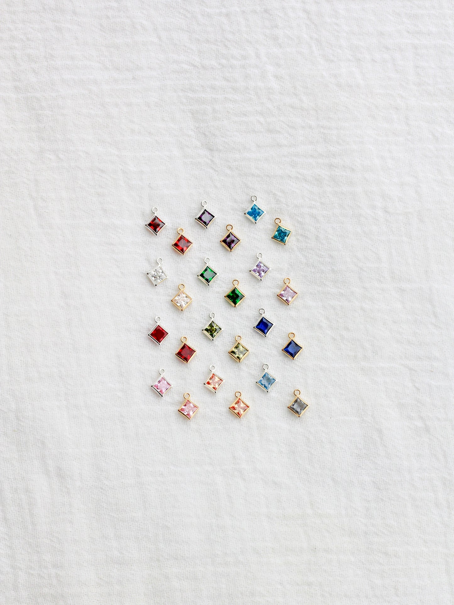 4mm Diamond Birthstone Charm, CH253