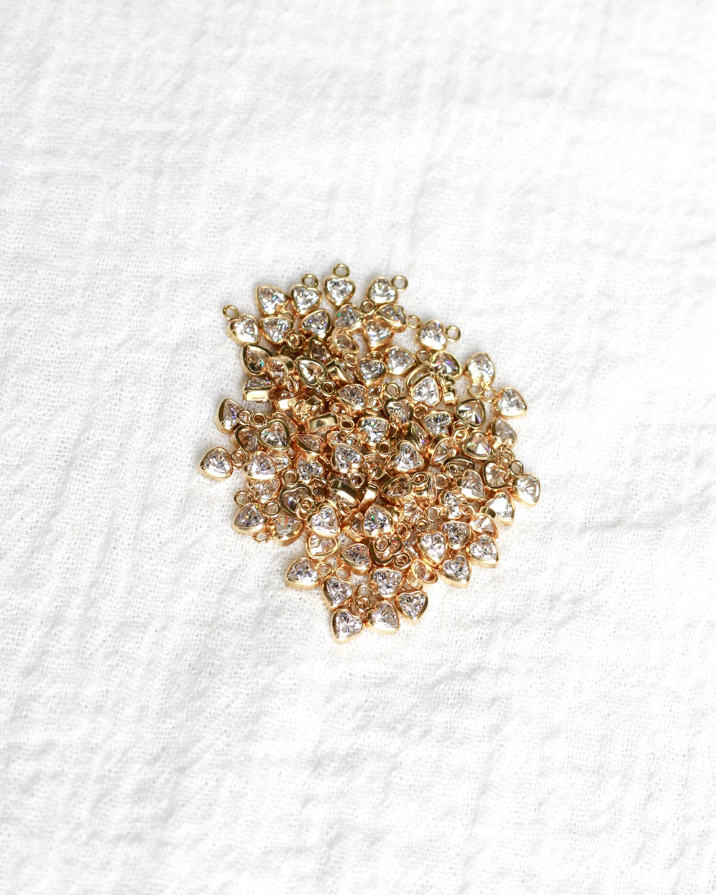 3mm Heart Bezel Charm, CH262