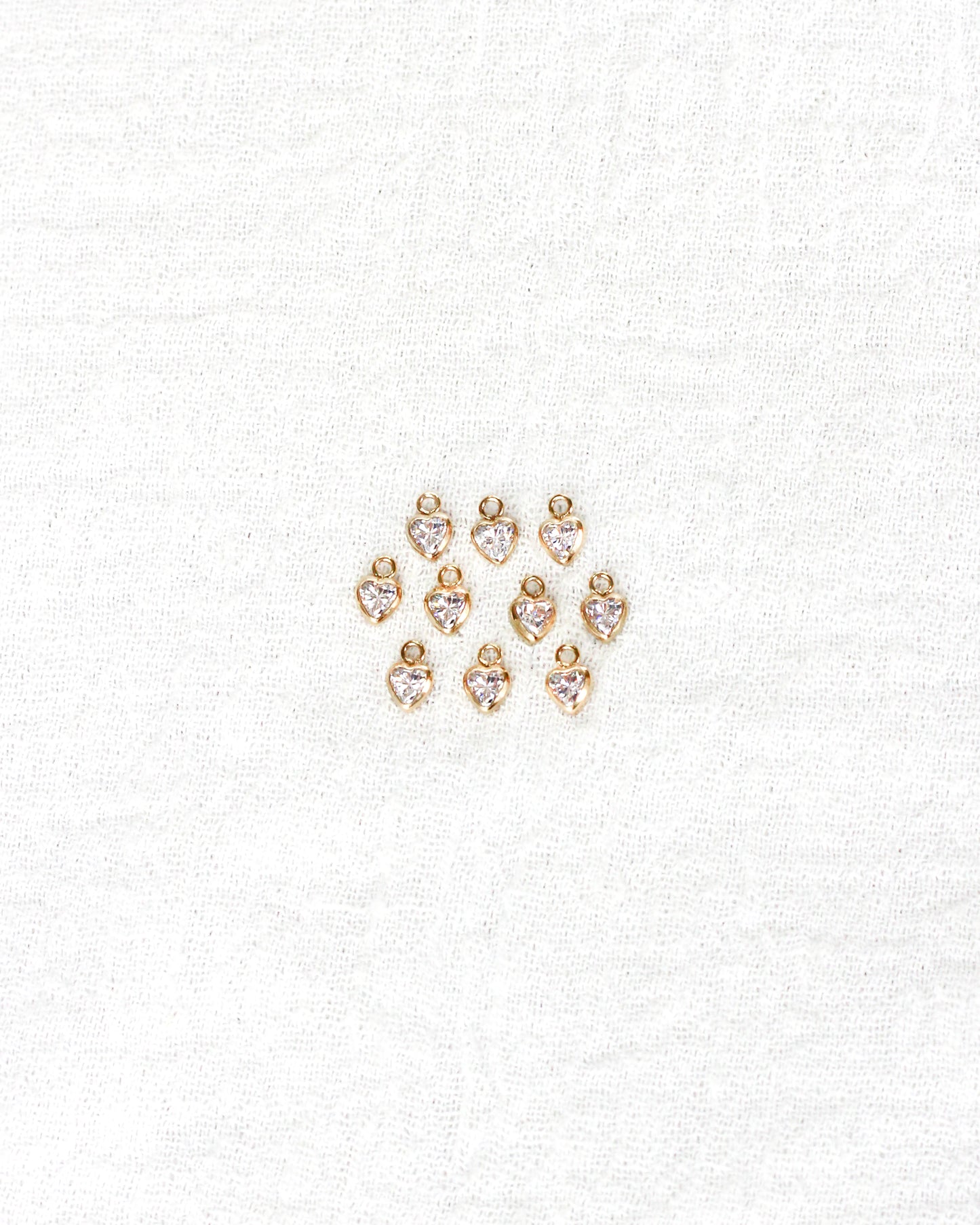 3mm Heart Bezel Charm, CH262