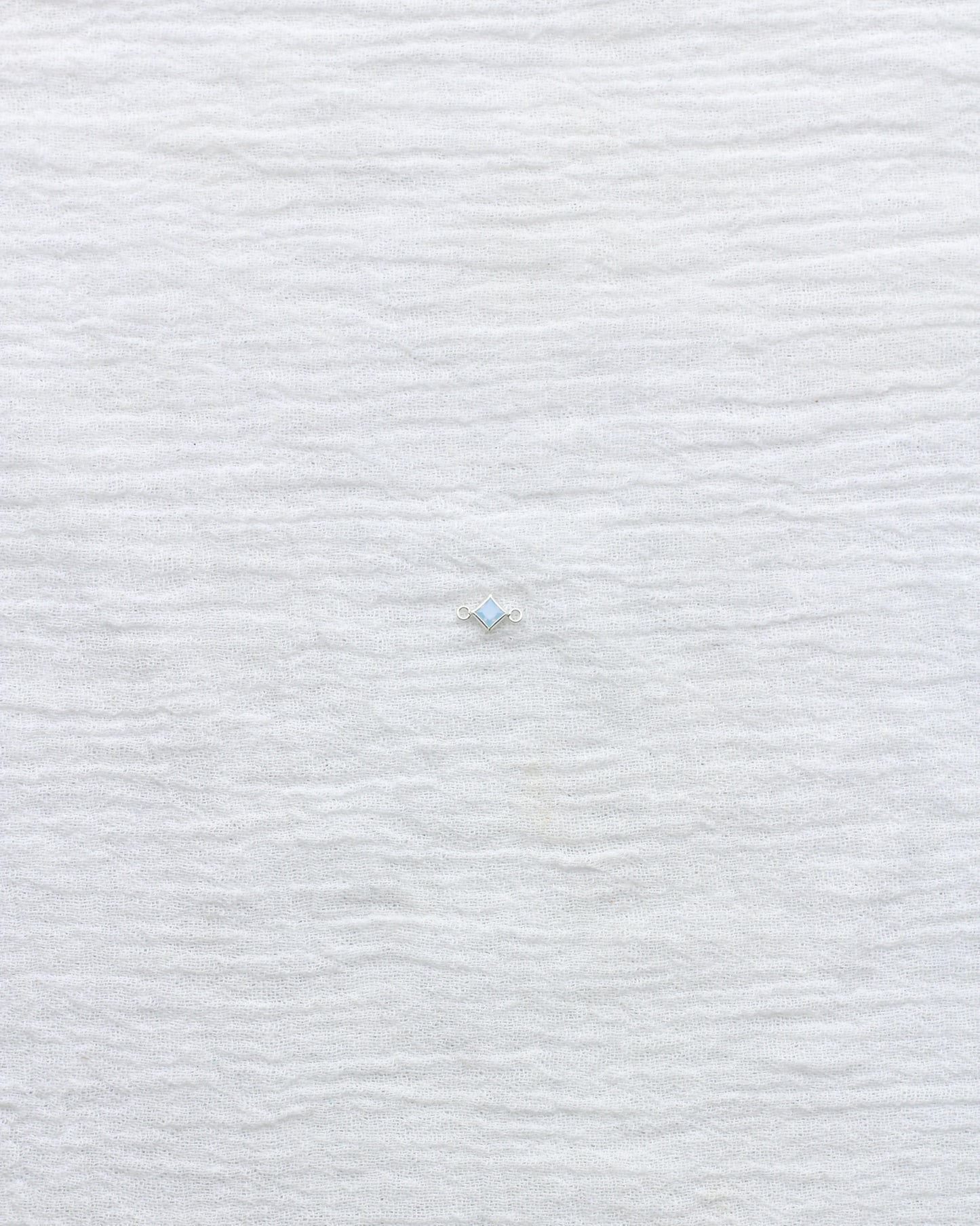 3mm Blue Opal Diamond Shaped Connector, CN315