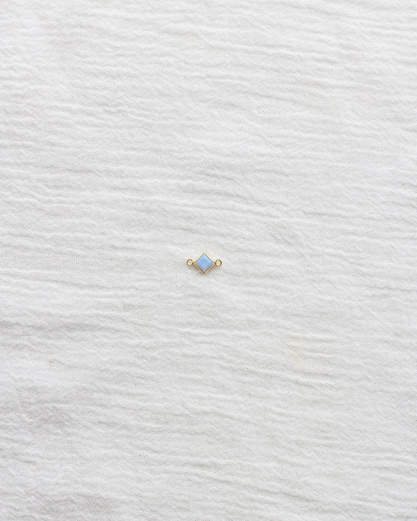 4mm Blue Opal Diamond Shaped Connector, CN327