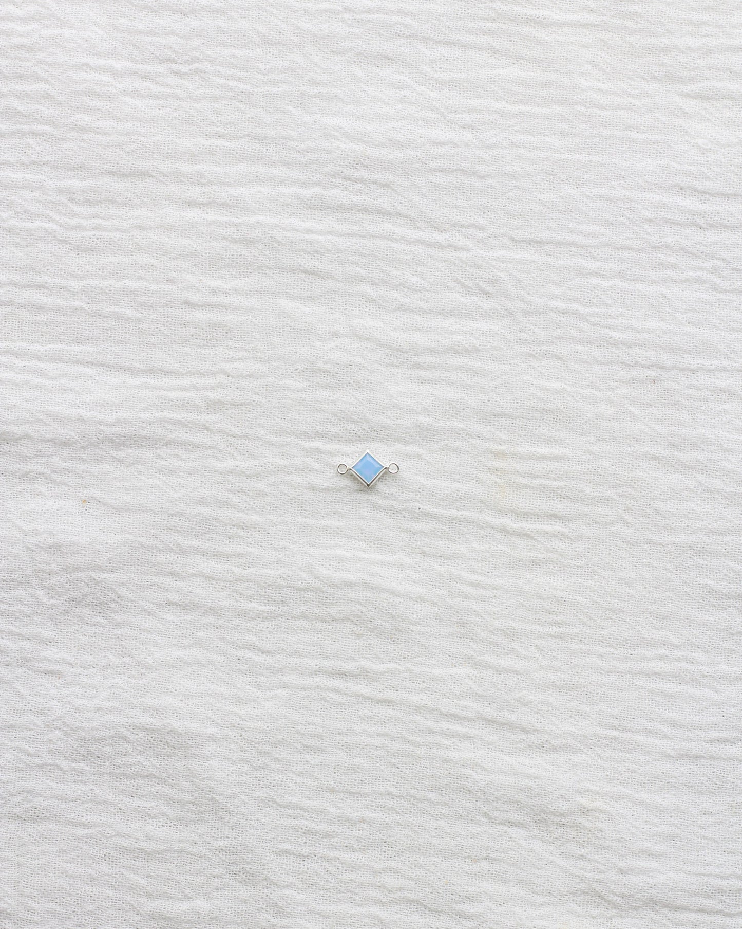 4mm Blue Opal Diamond Shaped Connector, CN327