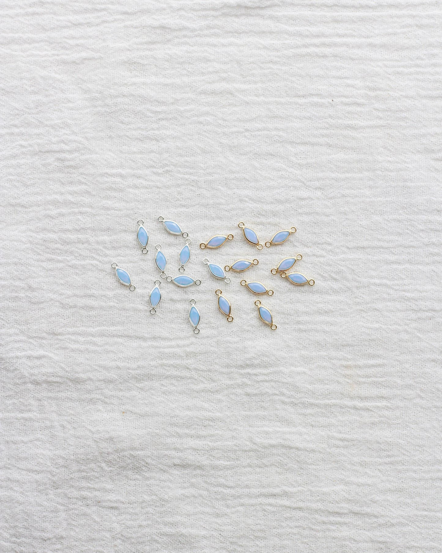 3mm Blue Opal Marquise Connector, CN319