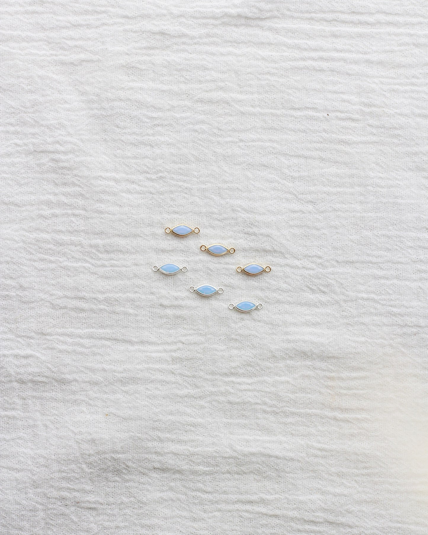 3mm Blue Opal Marquise Connector, CN319