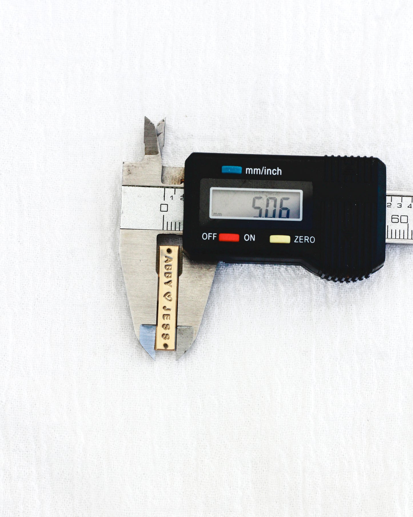 Custom, Hand Stamped Bar Connector, CN334