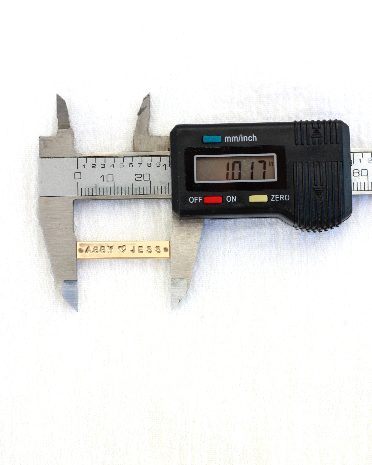 Custom, Hand Stamped Bar Connector, CN334