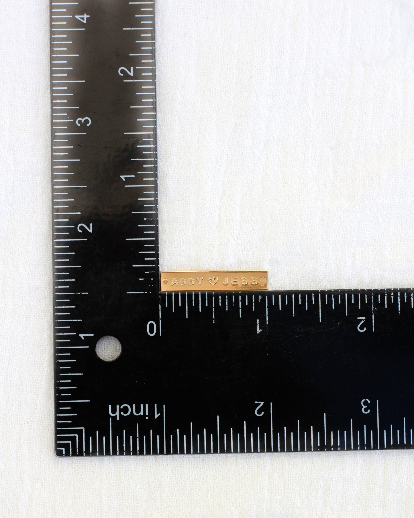 Custom, Hand Stamped Bar Connector, CN334