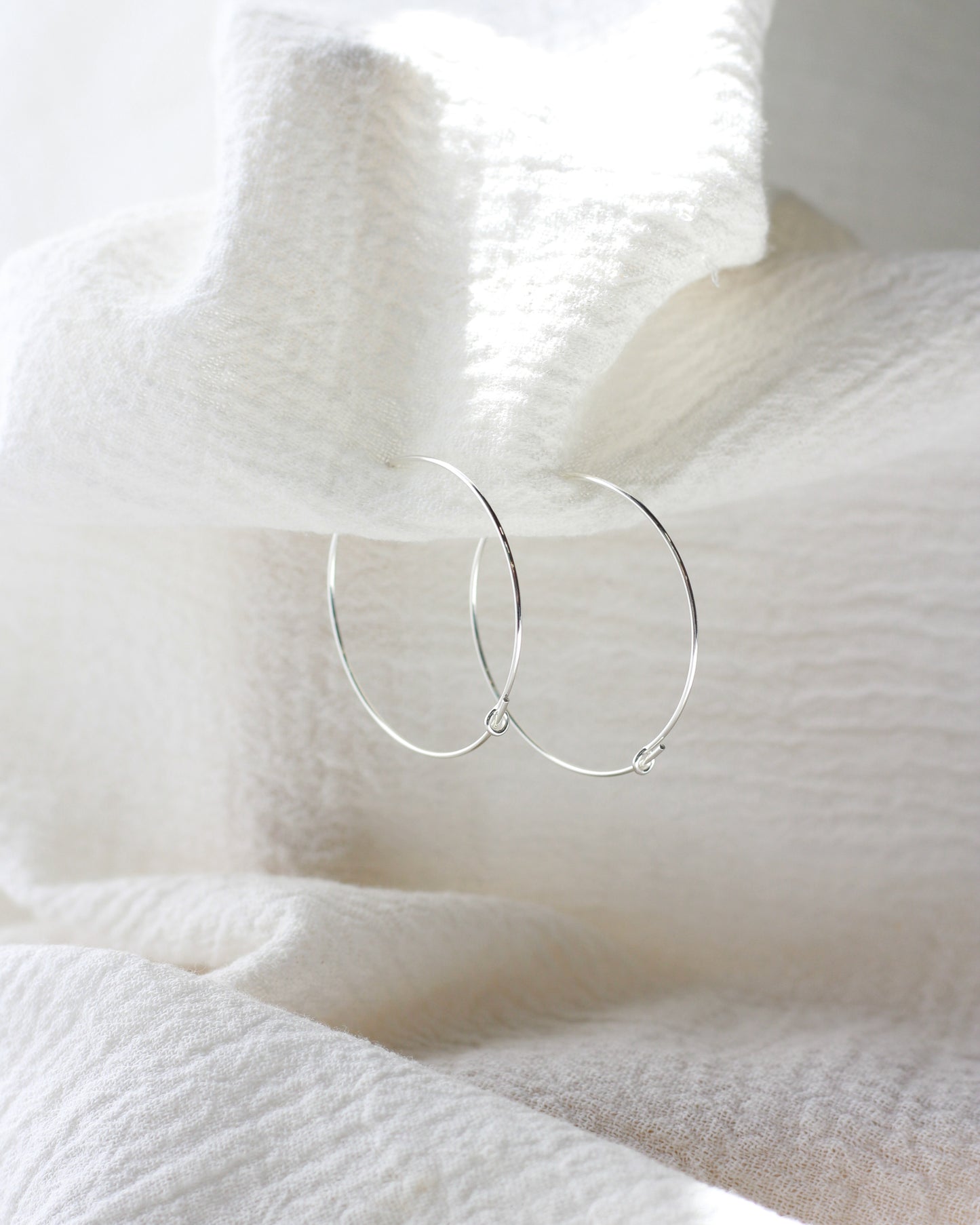 30x.70mm Wire Beading Hoop Earrings, E62