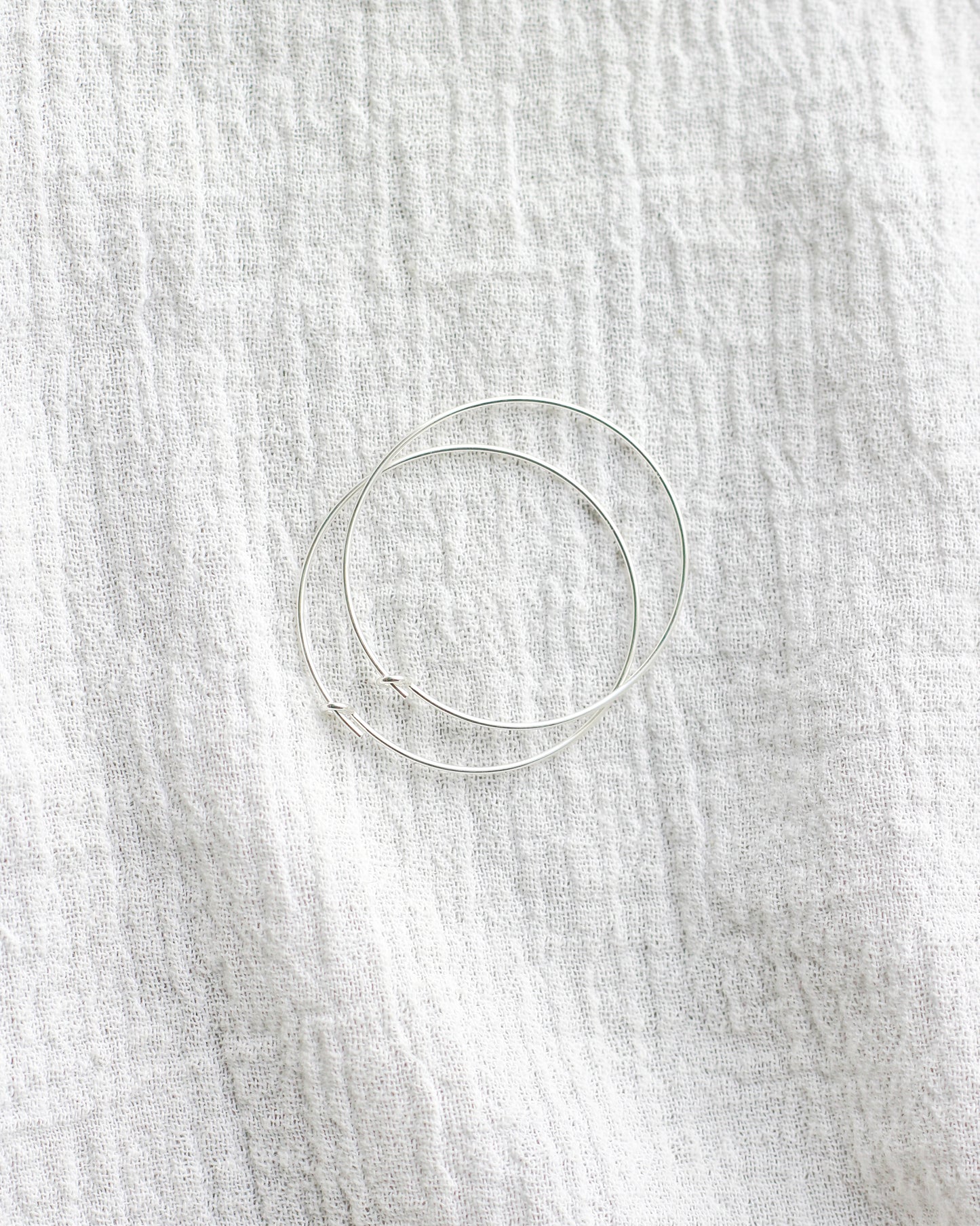30x.70mm Wire Beading Hoop Earrings, E62