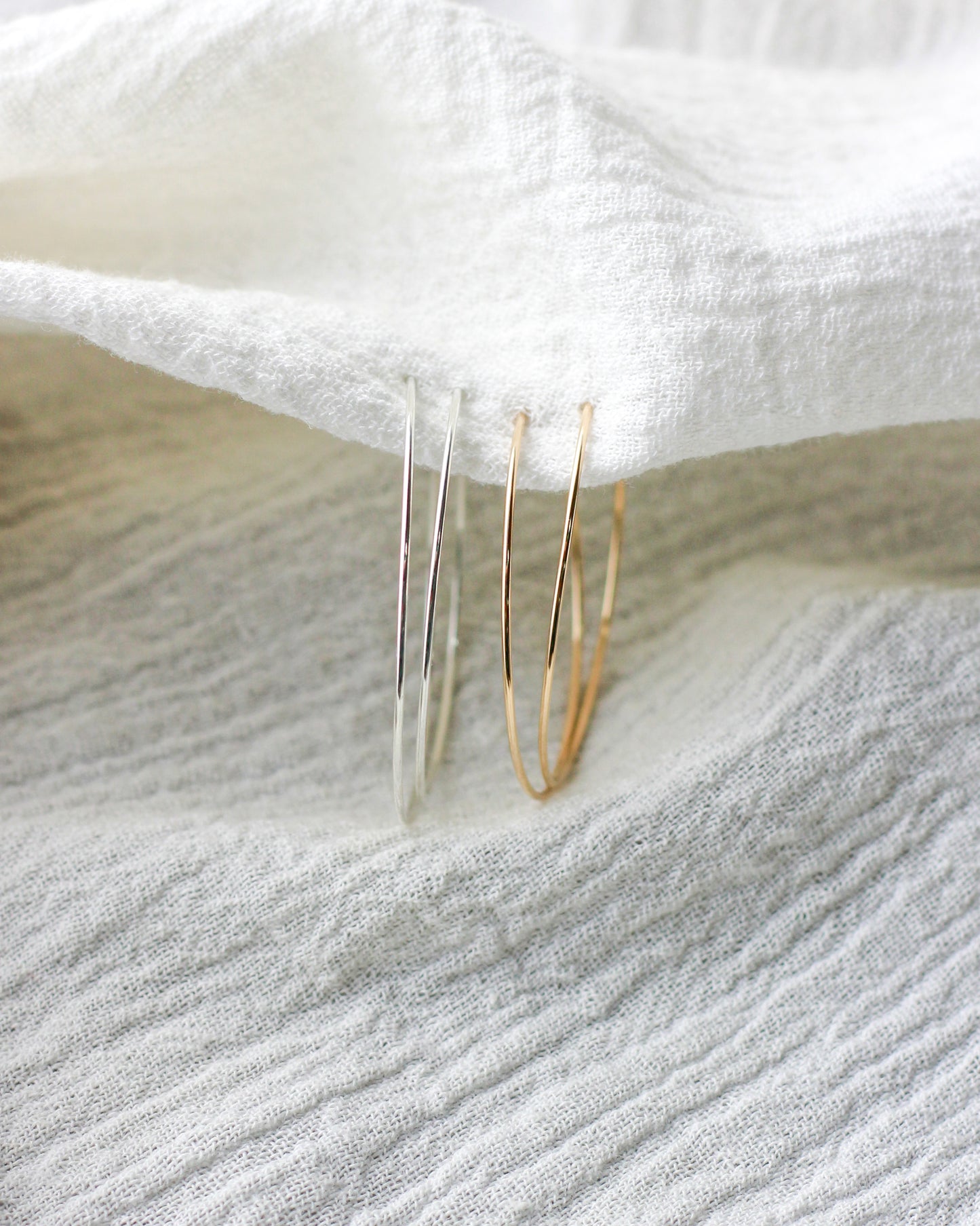 30x.70mm Wire Beading Hoop Earrings, E62