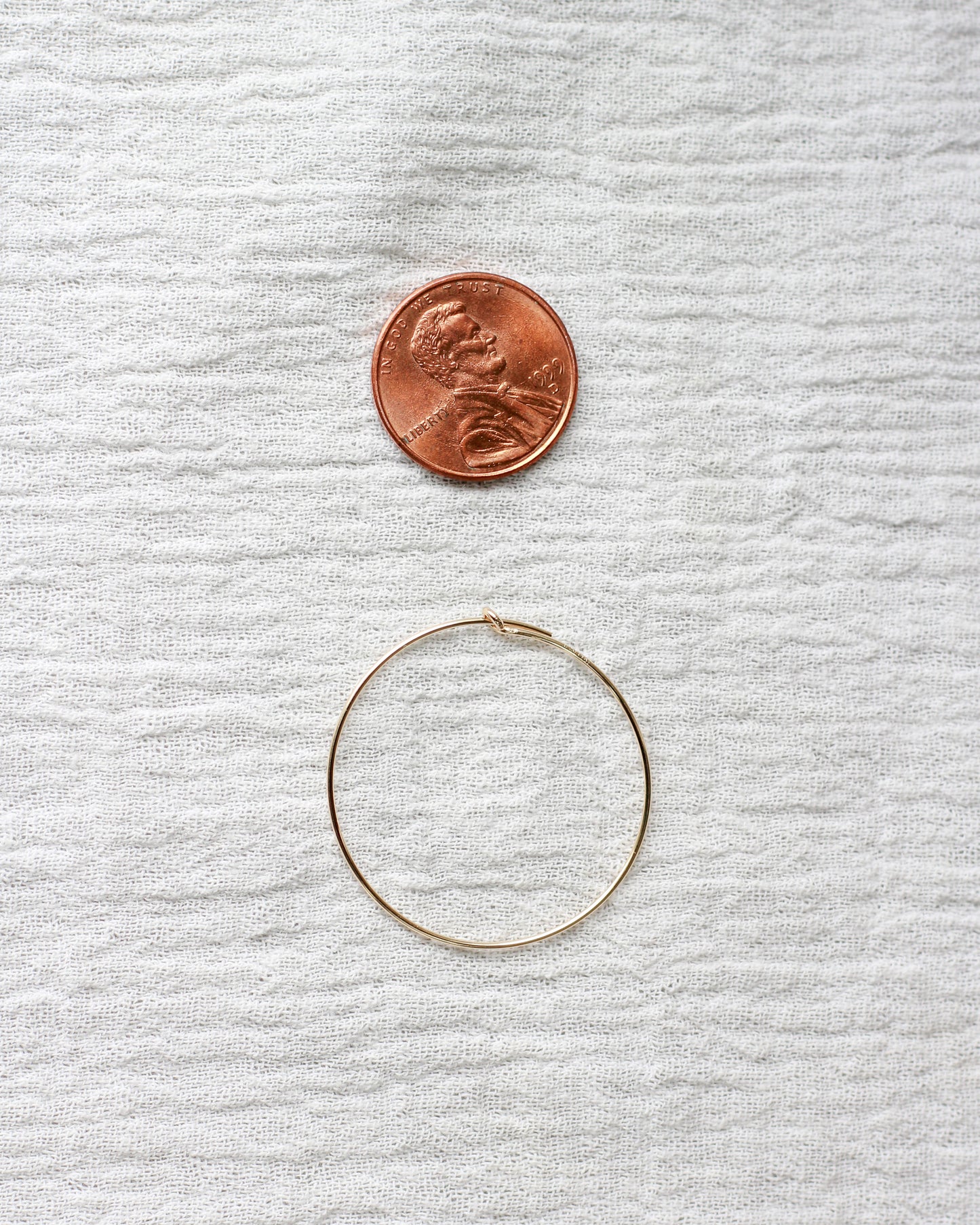 30x.70mm Wire Beading Hoop Earrings, E62