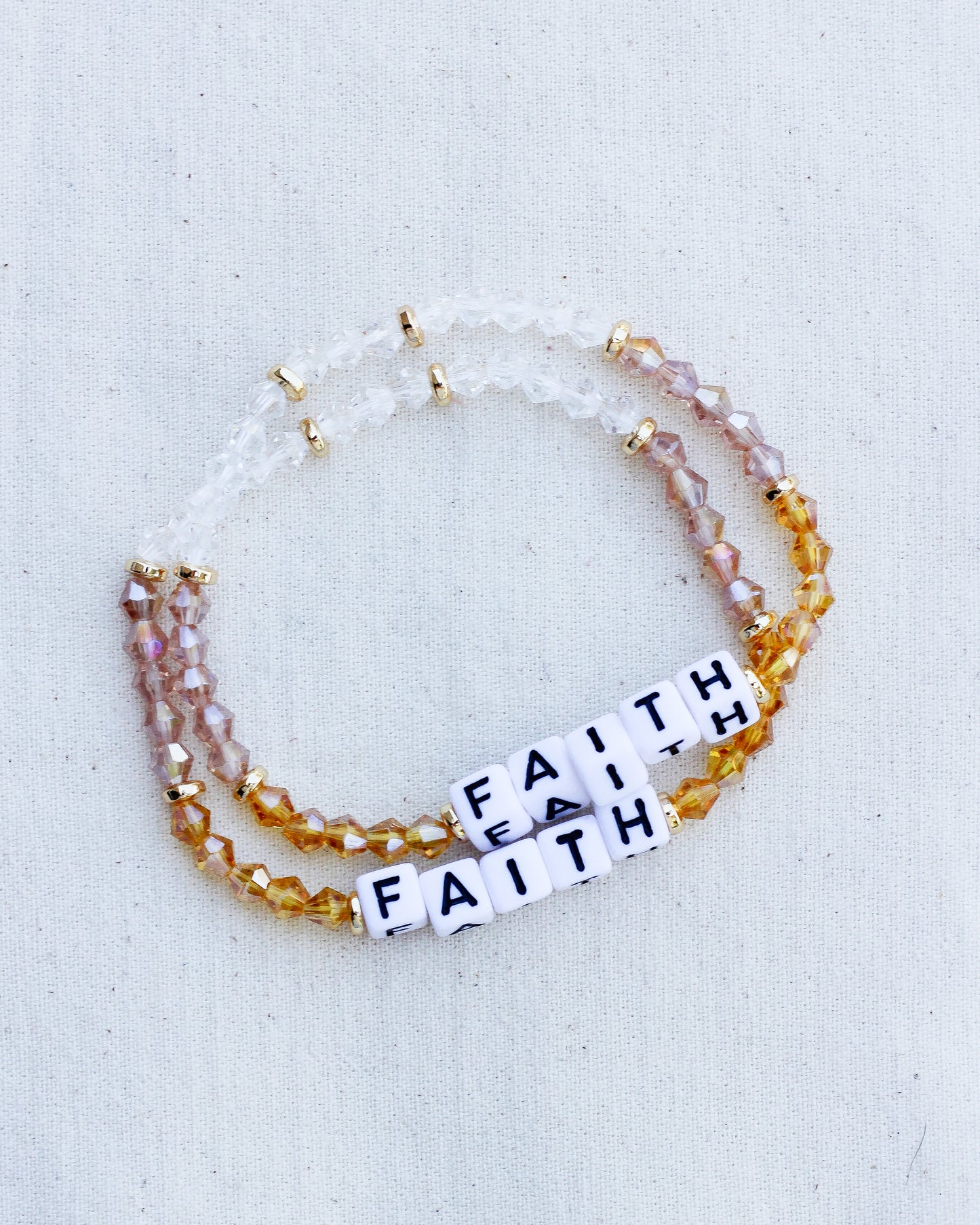 Faith Stretch Bead Bracelet, BR25