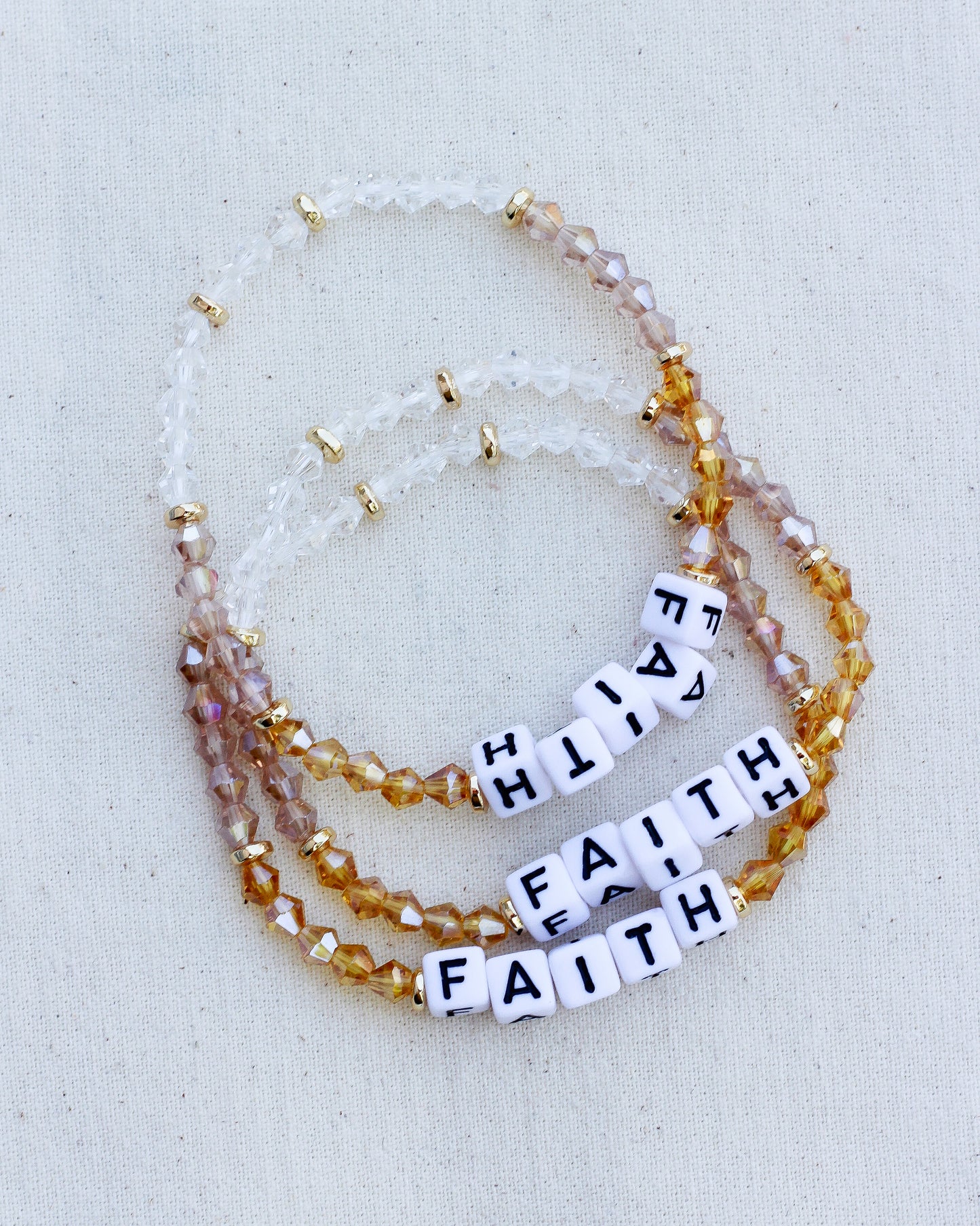 Faith Stretch Bead Bracelet, BR25