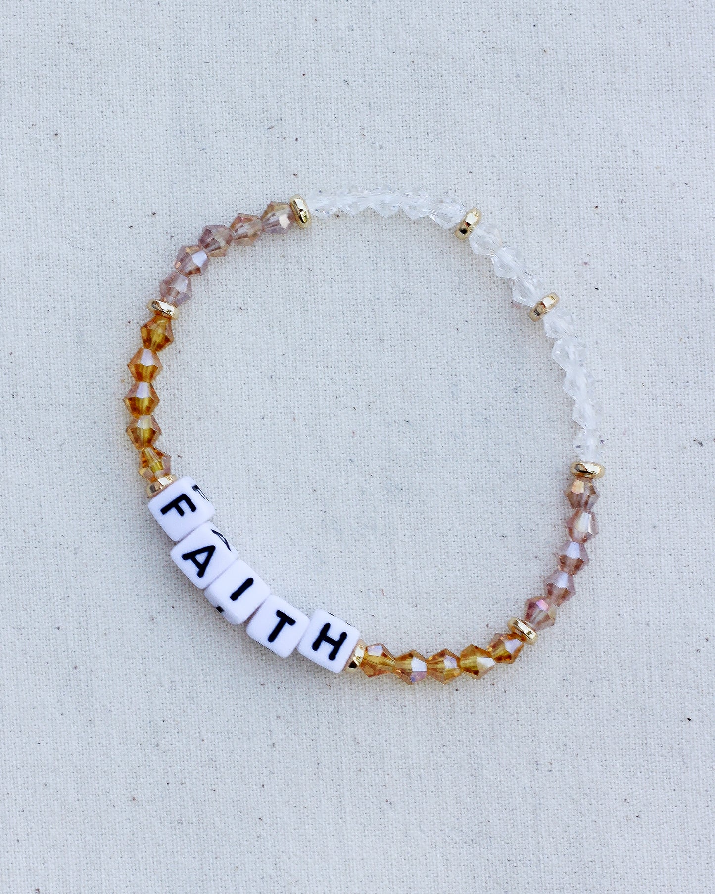 Faith Stretch Bead Bracelet, BR25