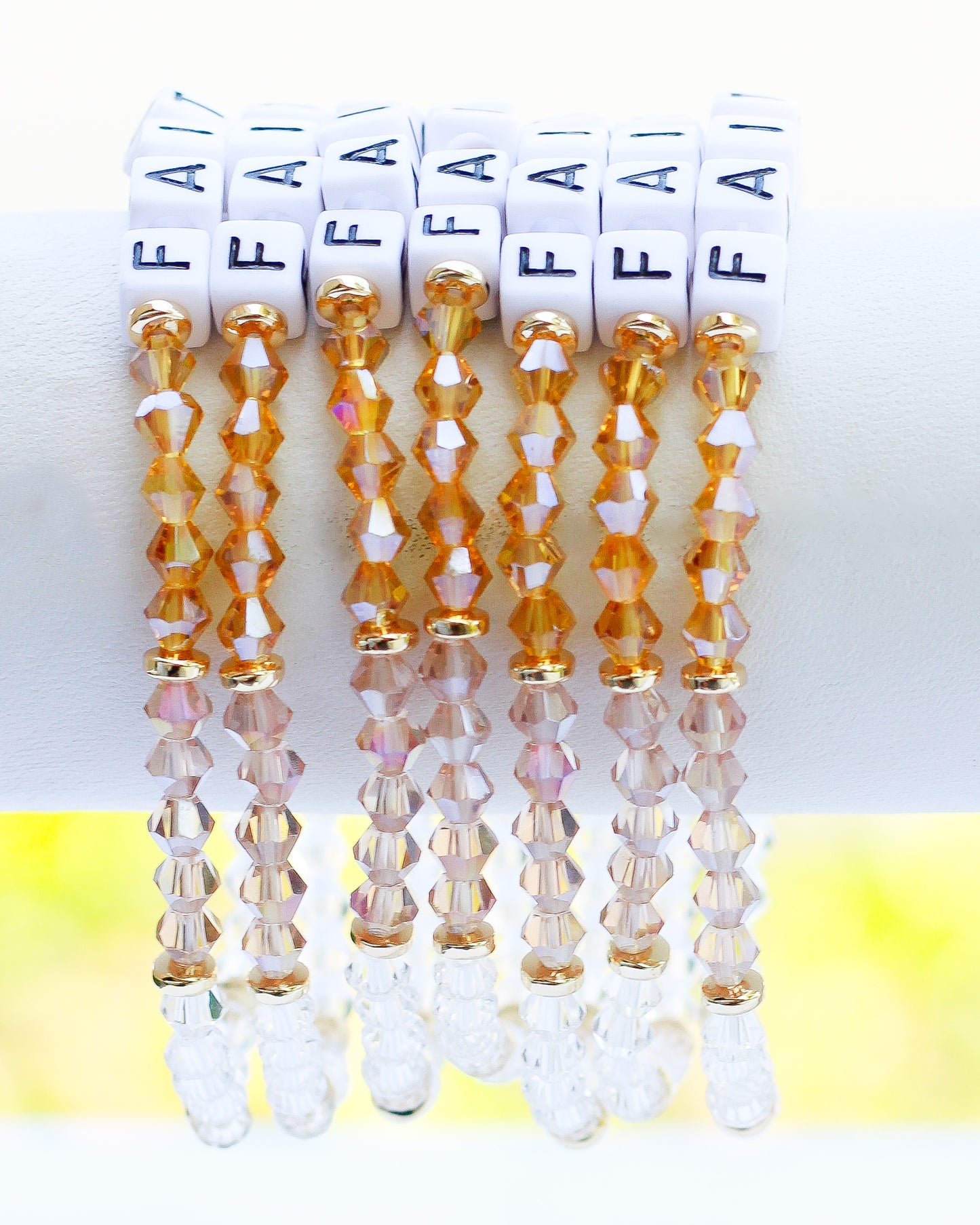 Faith Stretch Bead Bracelet, BR25