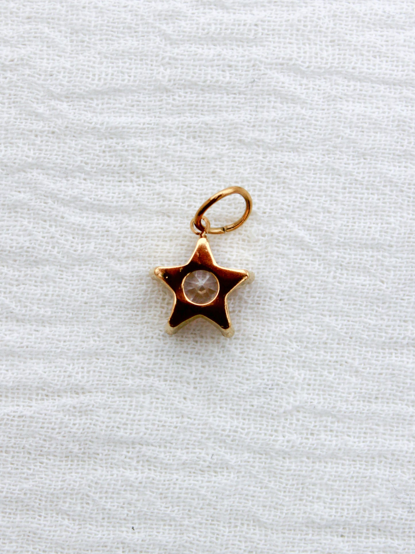 Star PVD Charm, White Zircon, CH321