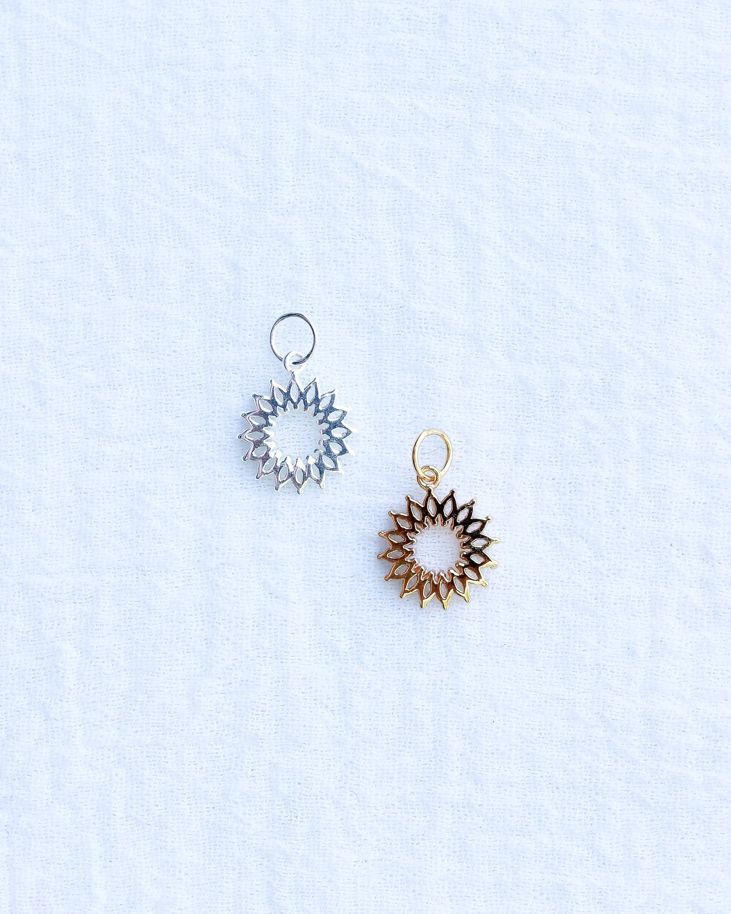 CZ Marquise Open Circle Charm, CH121
