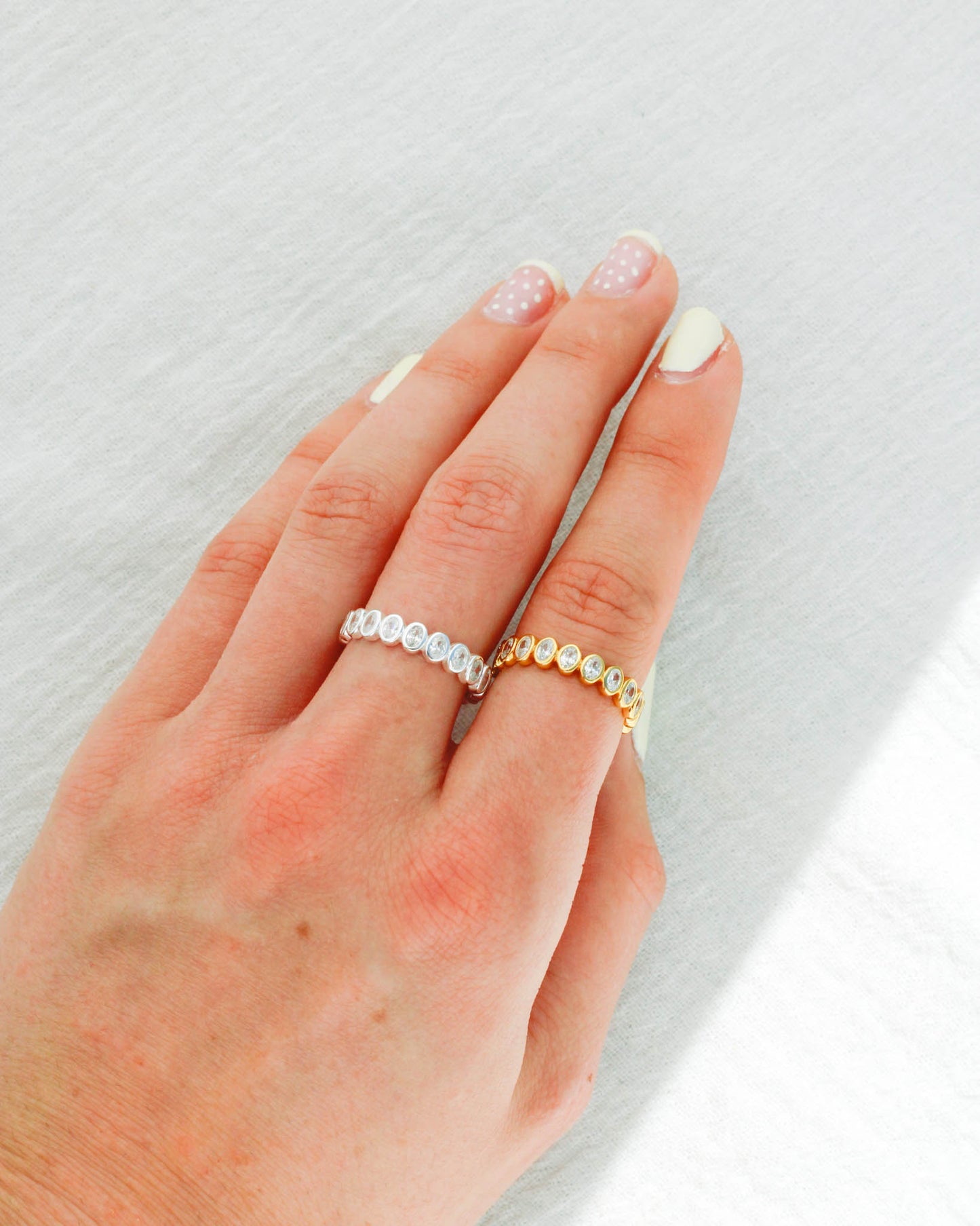 Oval Bar Full Stacking Ring, R52