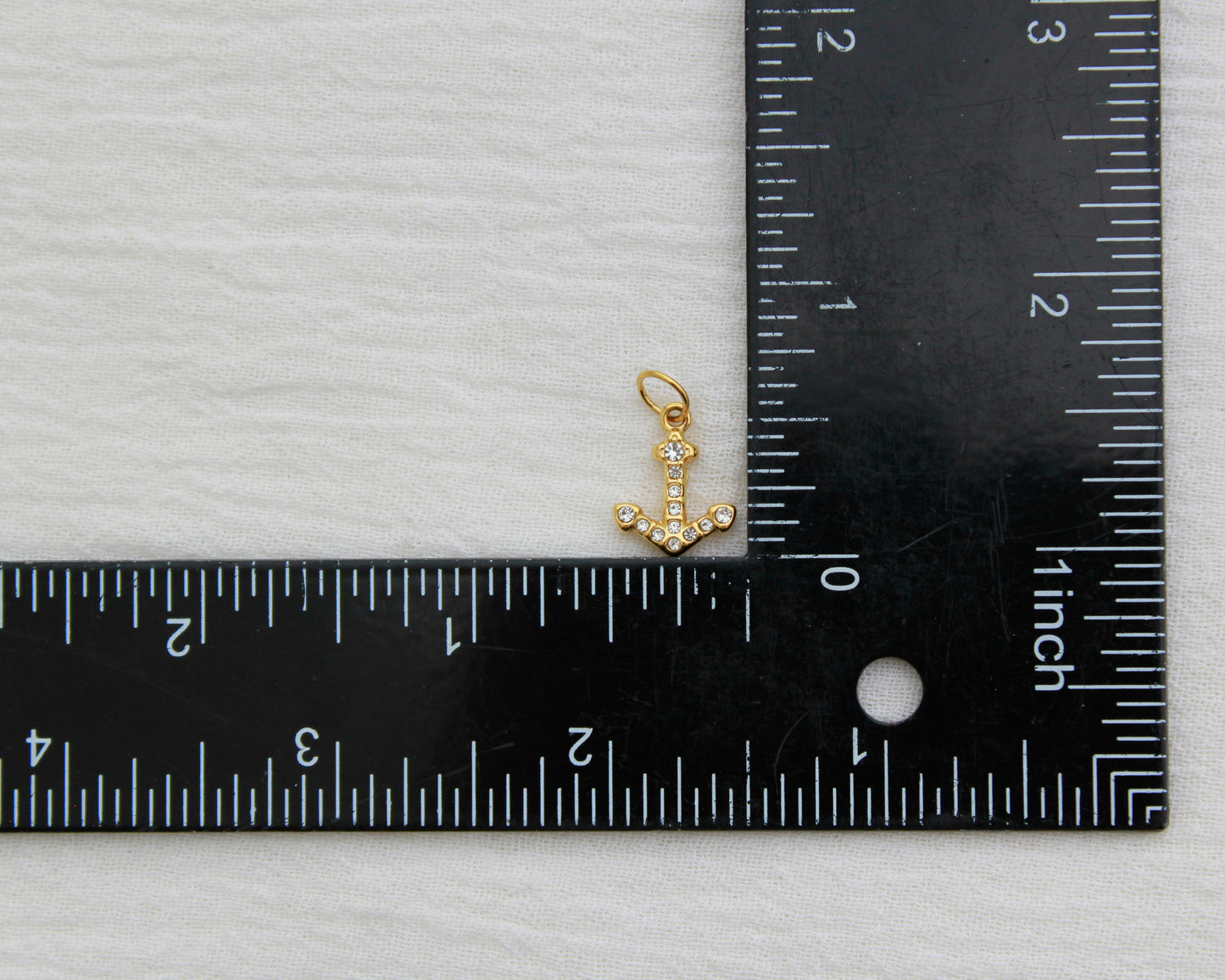 Anchor PVD Charm with CZ, CH338
