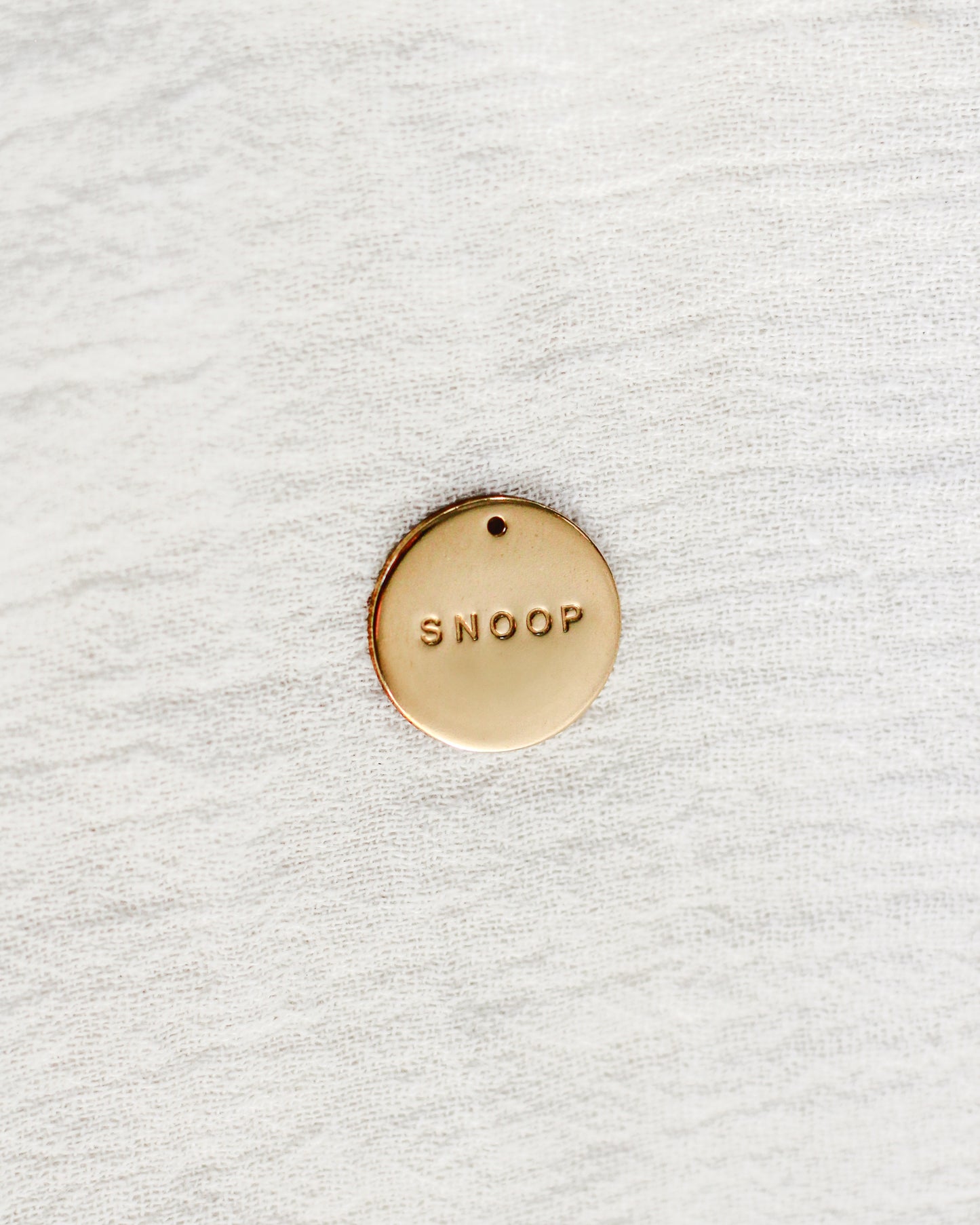 15.9mm Custom Text Circle Charm, CH192