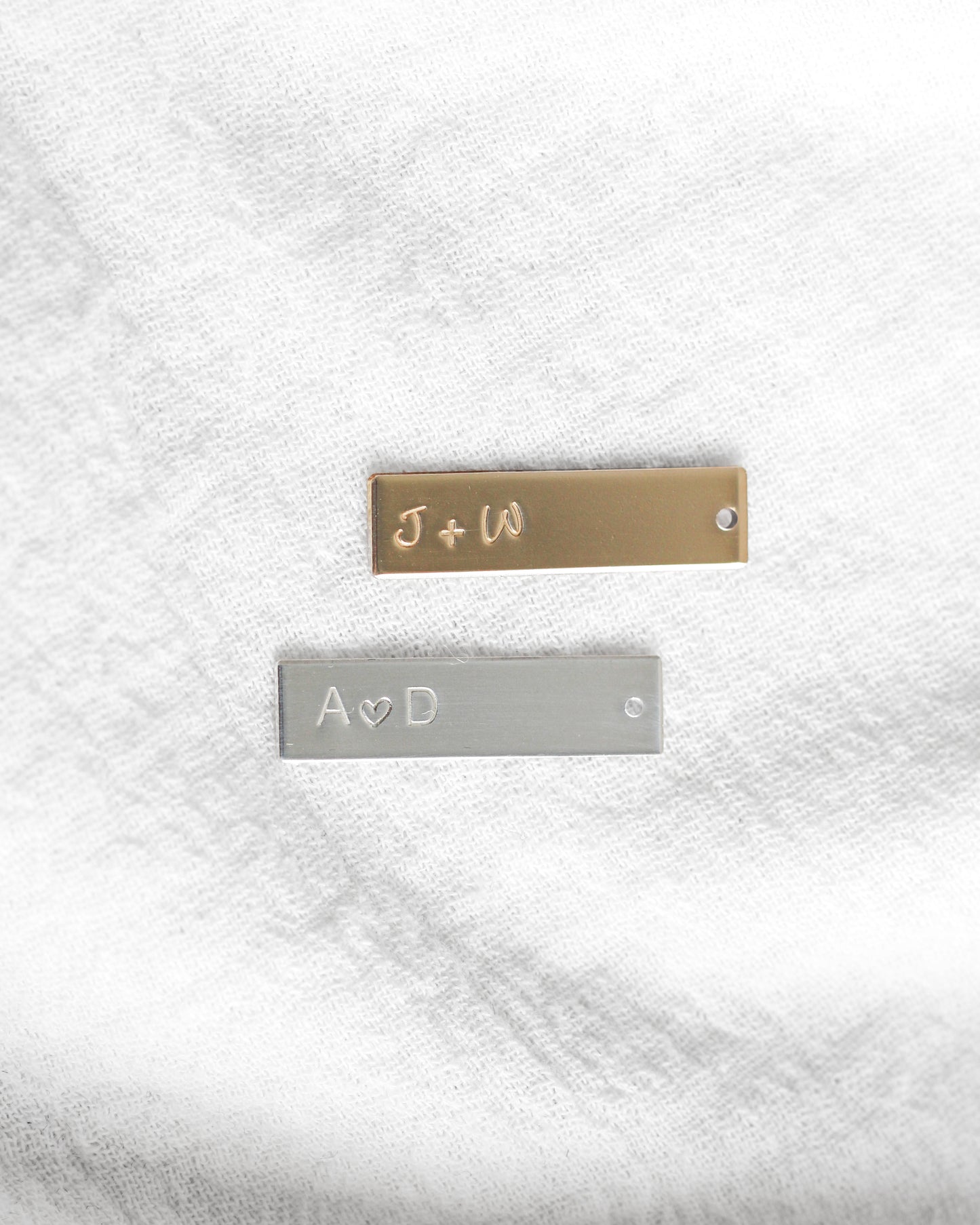 1"x6.4mm Custom Text Bar Charm, CH208