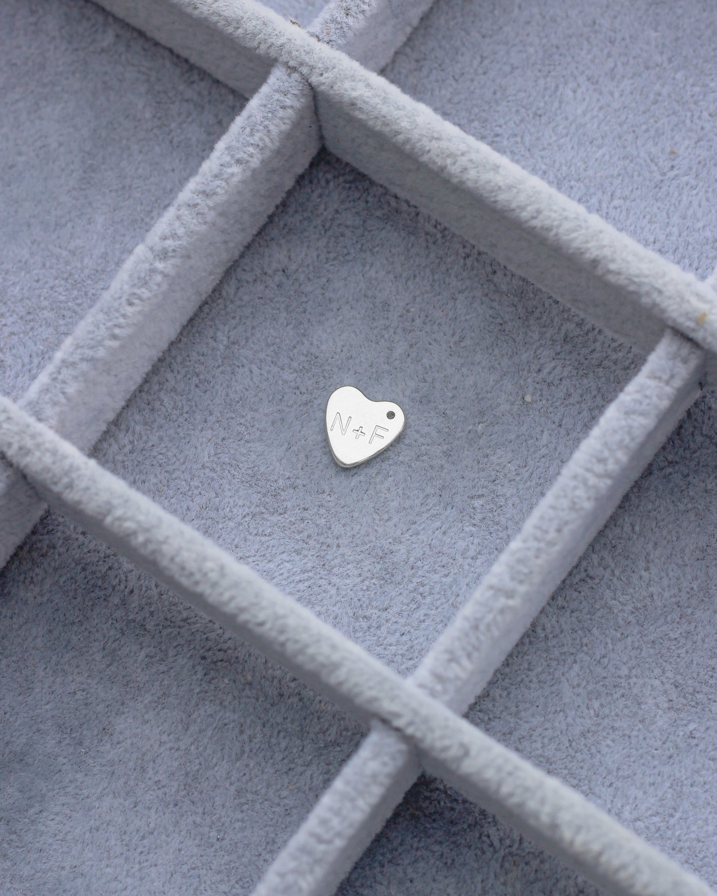 10x11mm Custom Text Heart Charm, CH196
