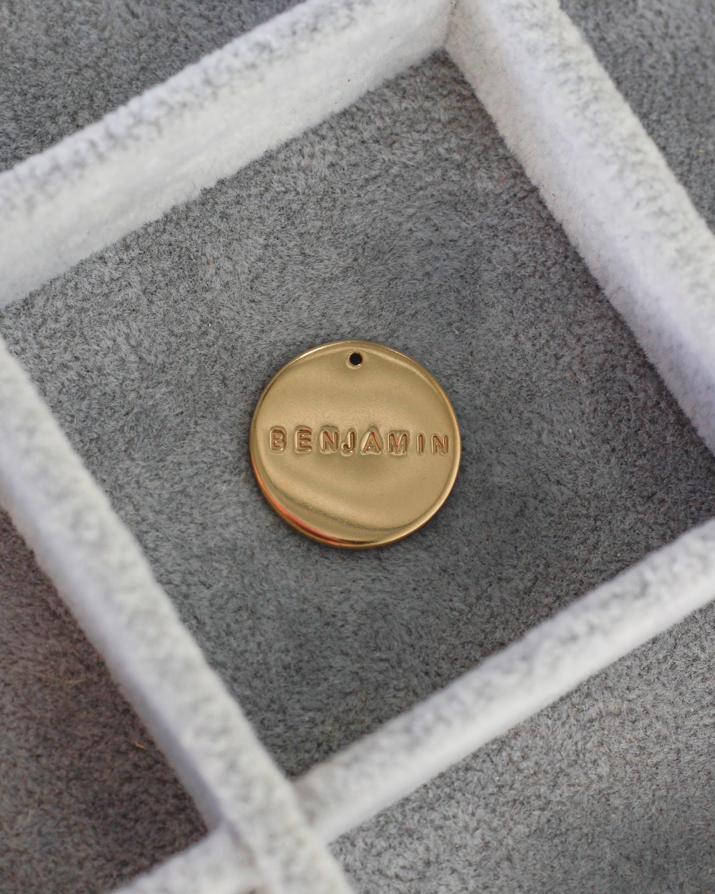 19.1mm Custom Text Circle Charm, CH195