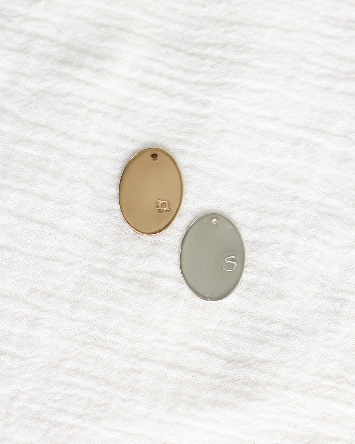 18x13mm Letter Oval Charm, CH209