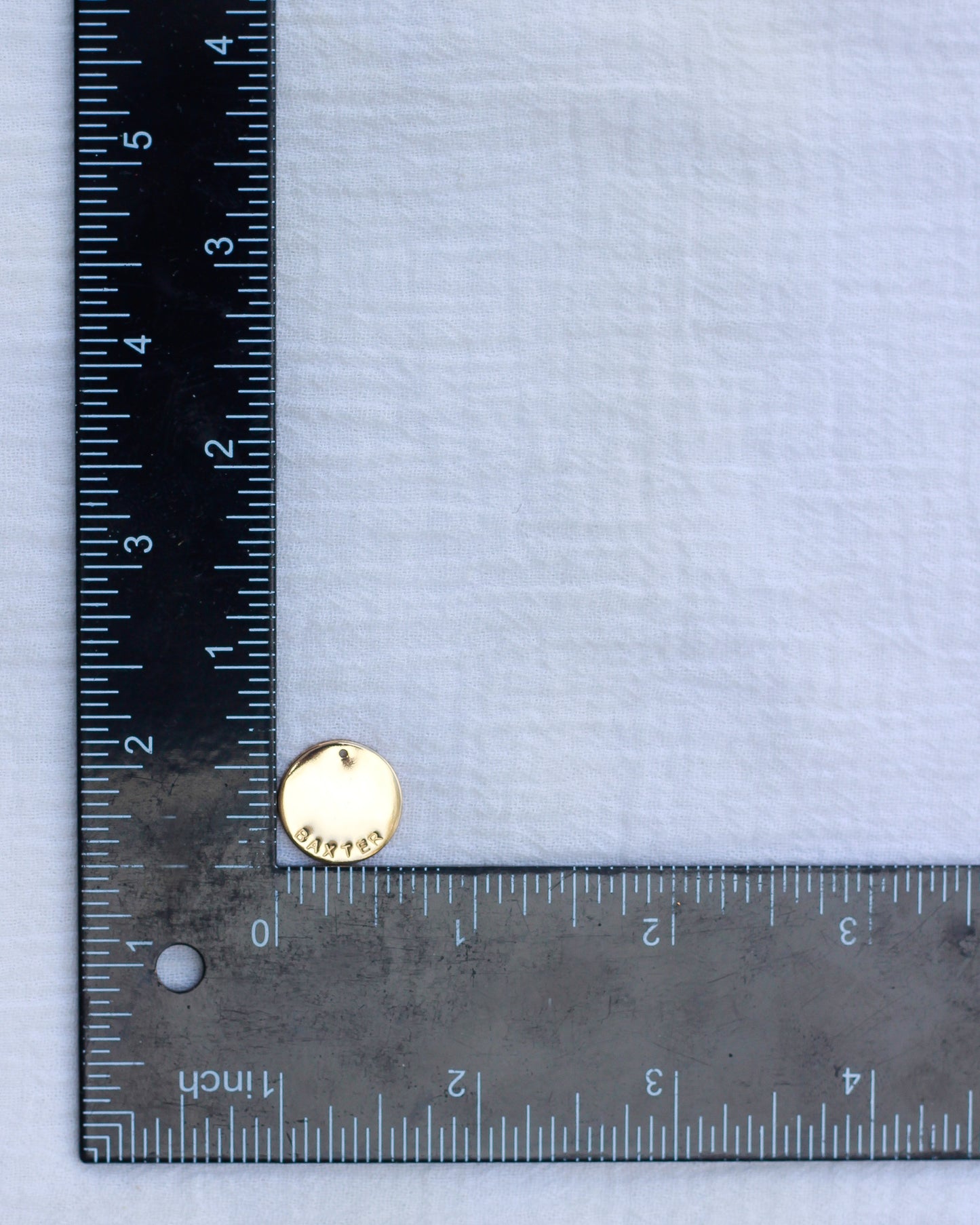 12.7mm Custom Text Circle Charm, CH197