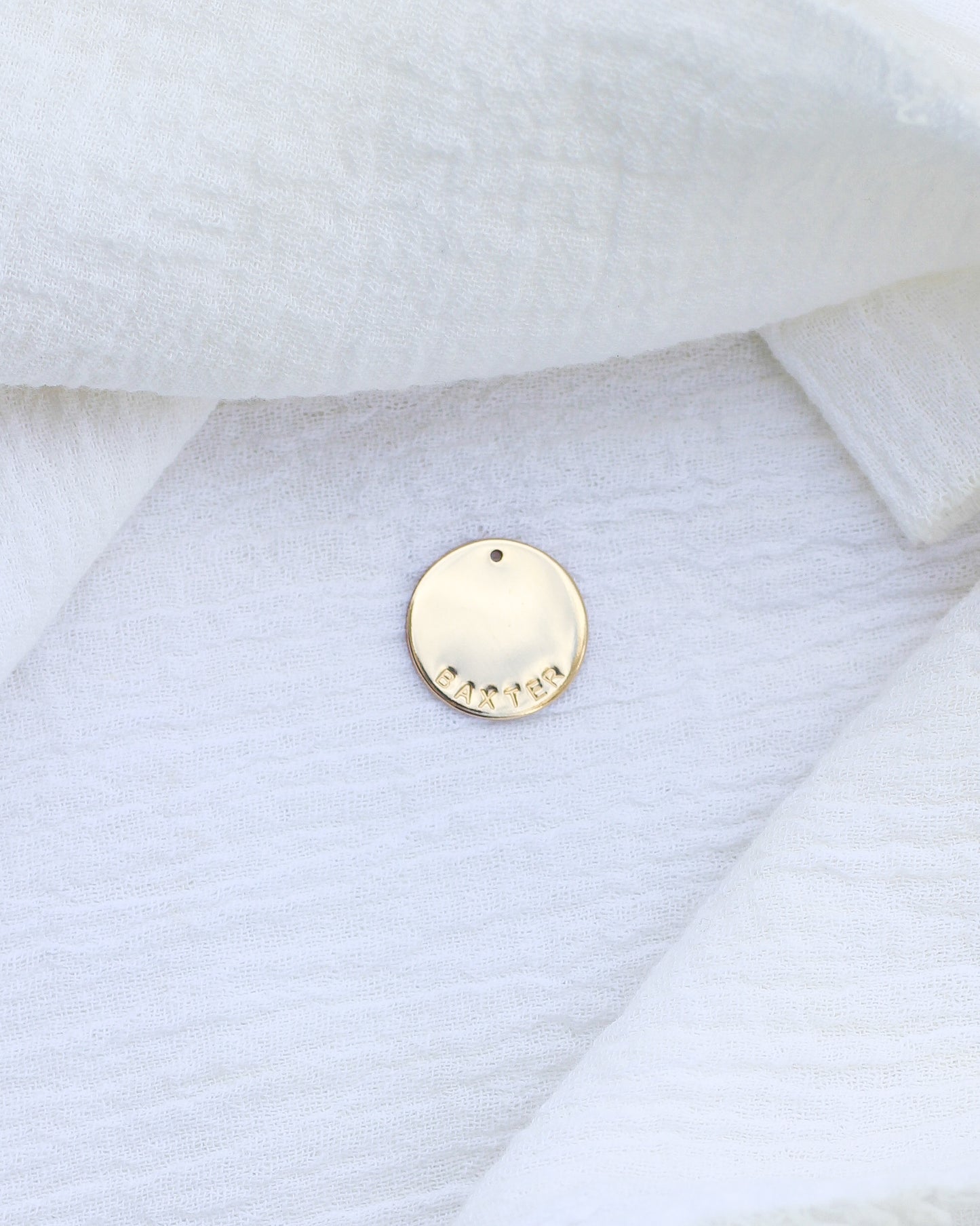 12.7mm Custom Text Circle Charm, CH197