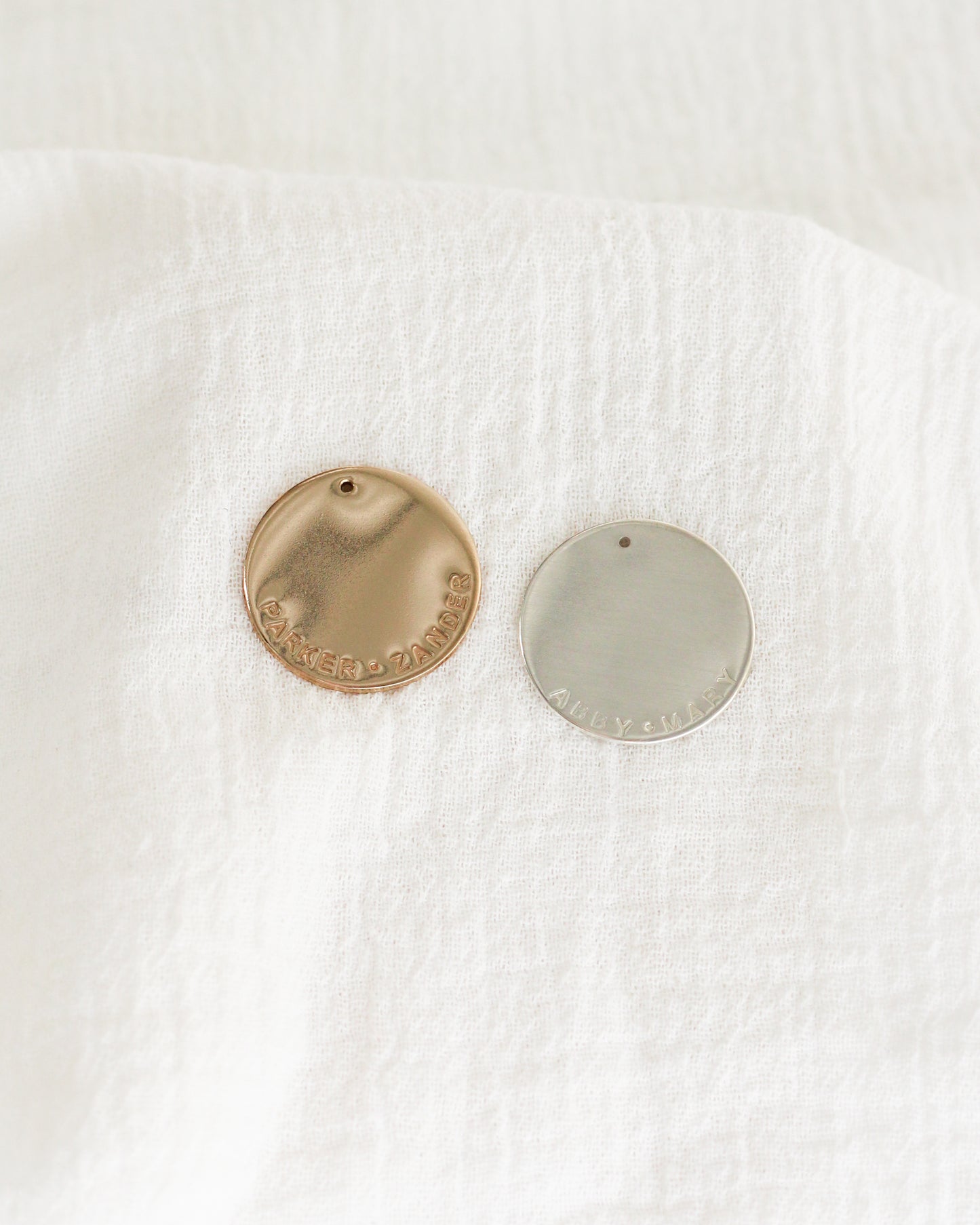 22mm Custom Circle Outer Text Charm, CH194