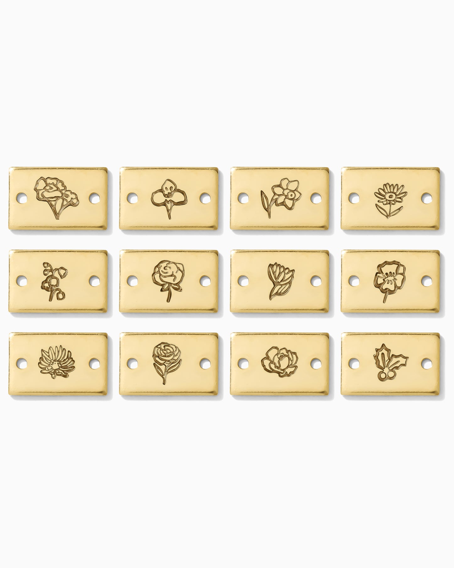 Birth Flower Mini Bar Connector, SCN508