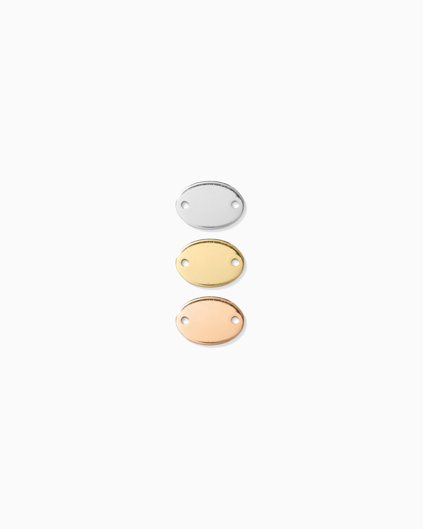 10x7mm Oval Blank with Two Holes, B37