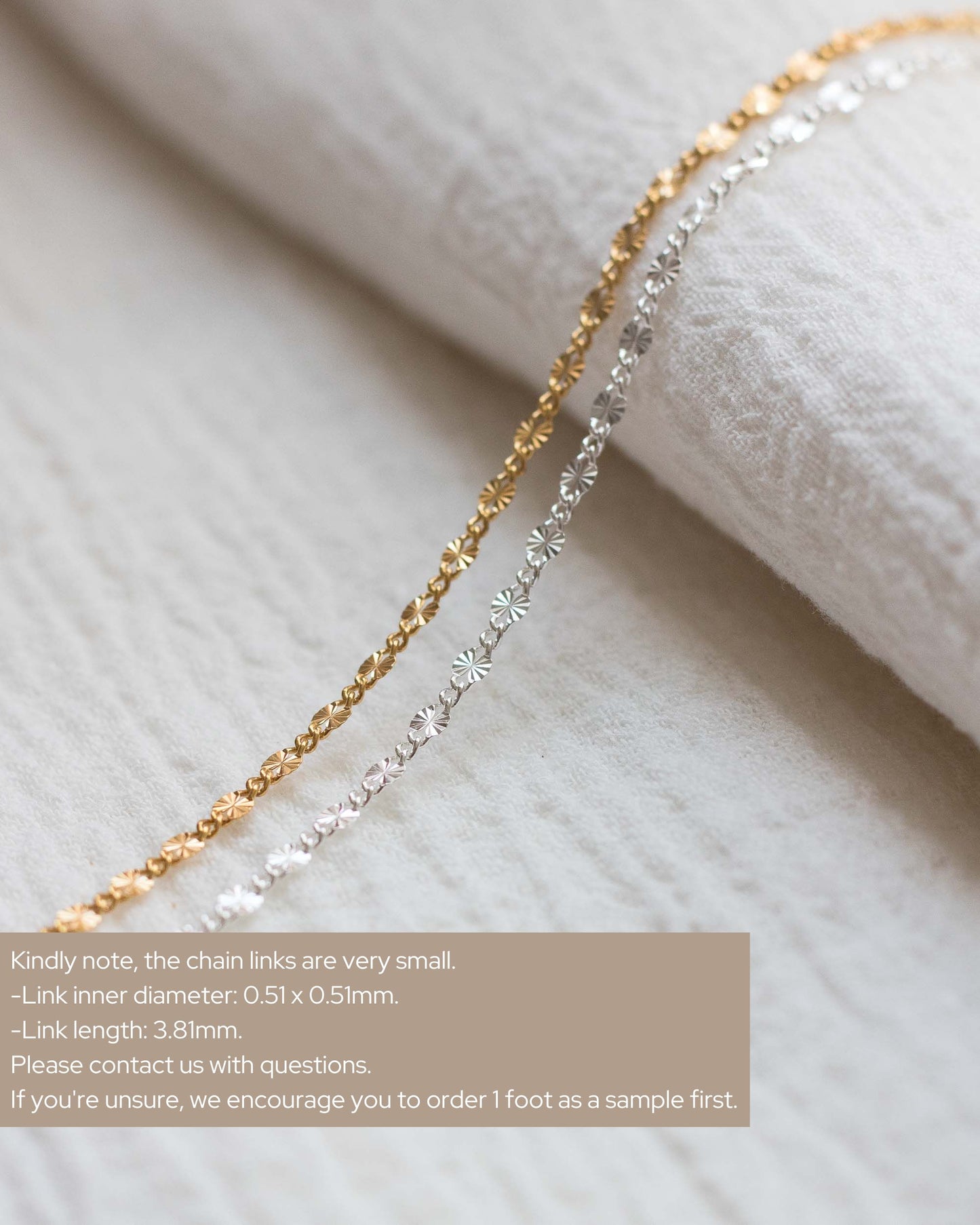 2.1mm Patterned Long & Short Chain, G28, S28