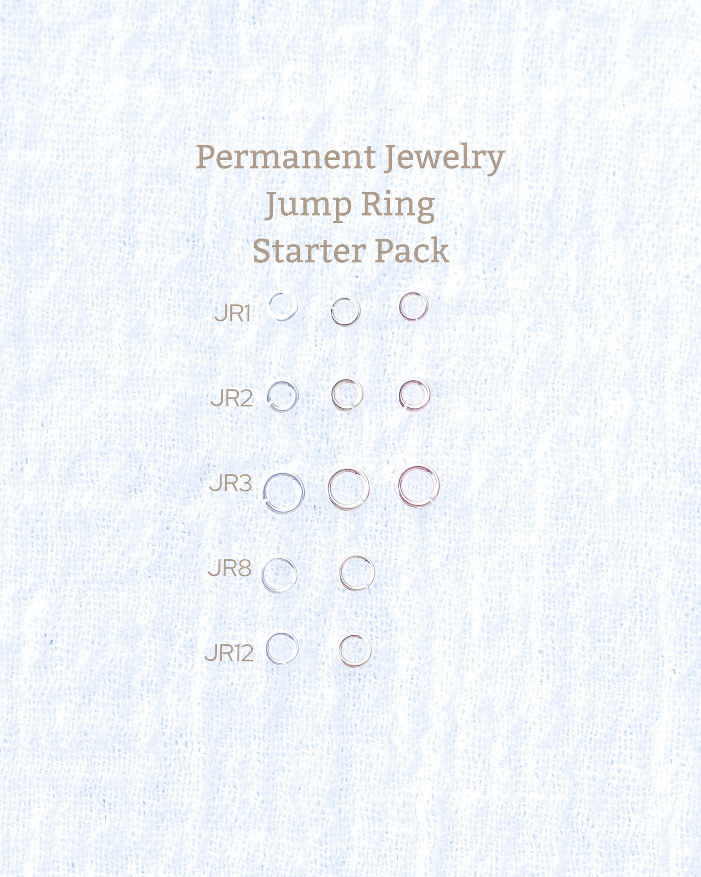 Jump Ring Starter Pack - Sterling Silver, JRBP-SS