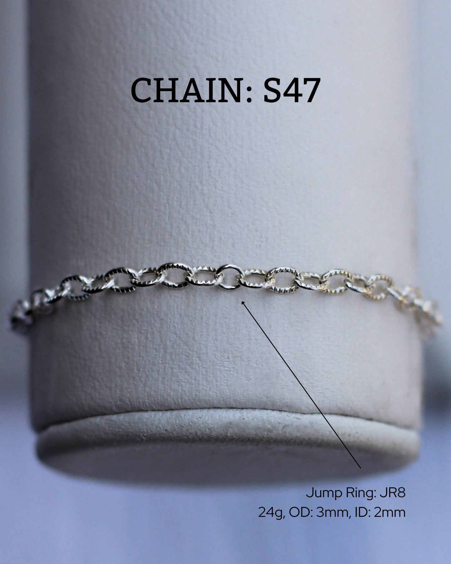 3.1mm Patterned Cable Chain, S47