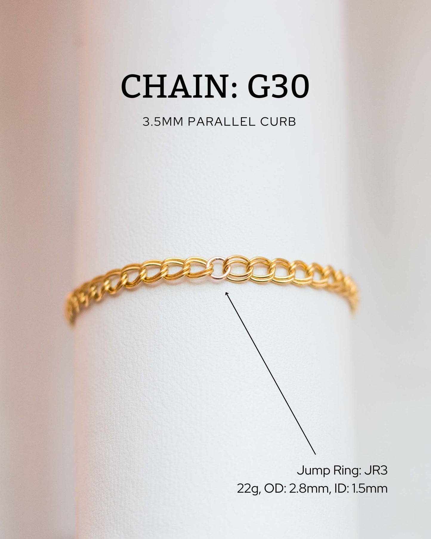 3.5mm Parallel Curb Chain, G30