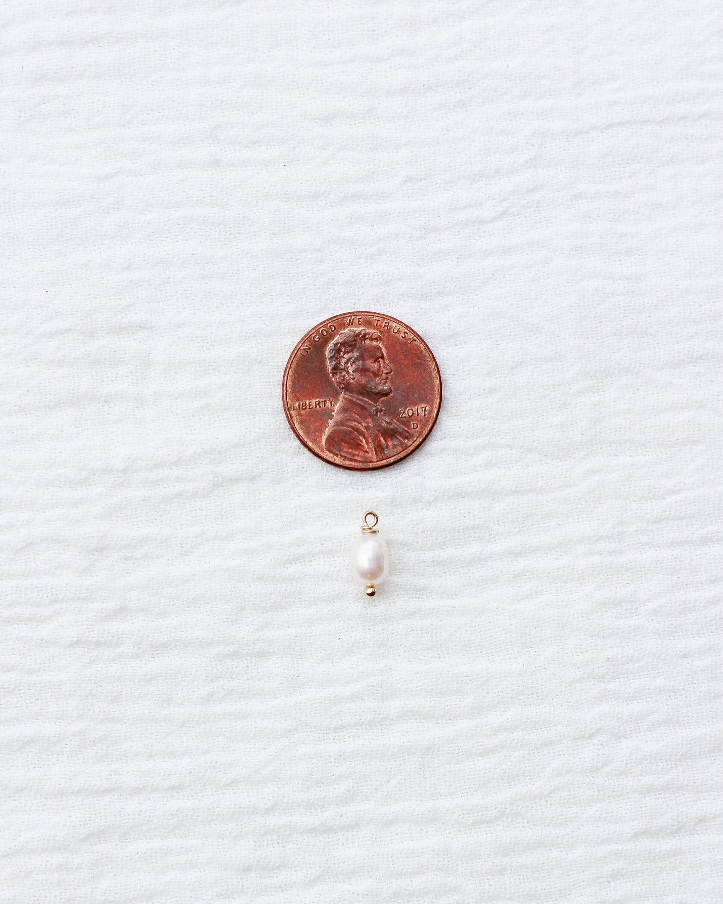 Freshwater Pearl Gold Filled Charm, CH109