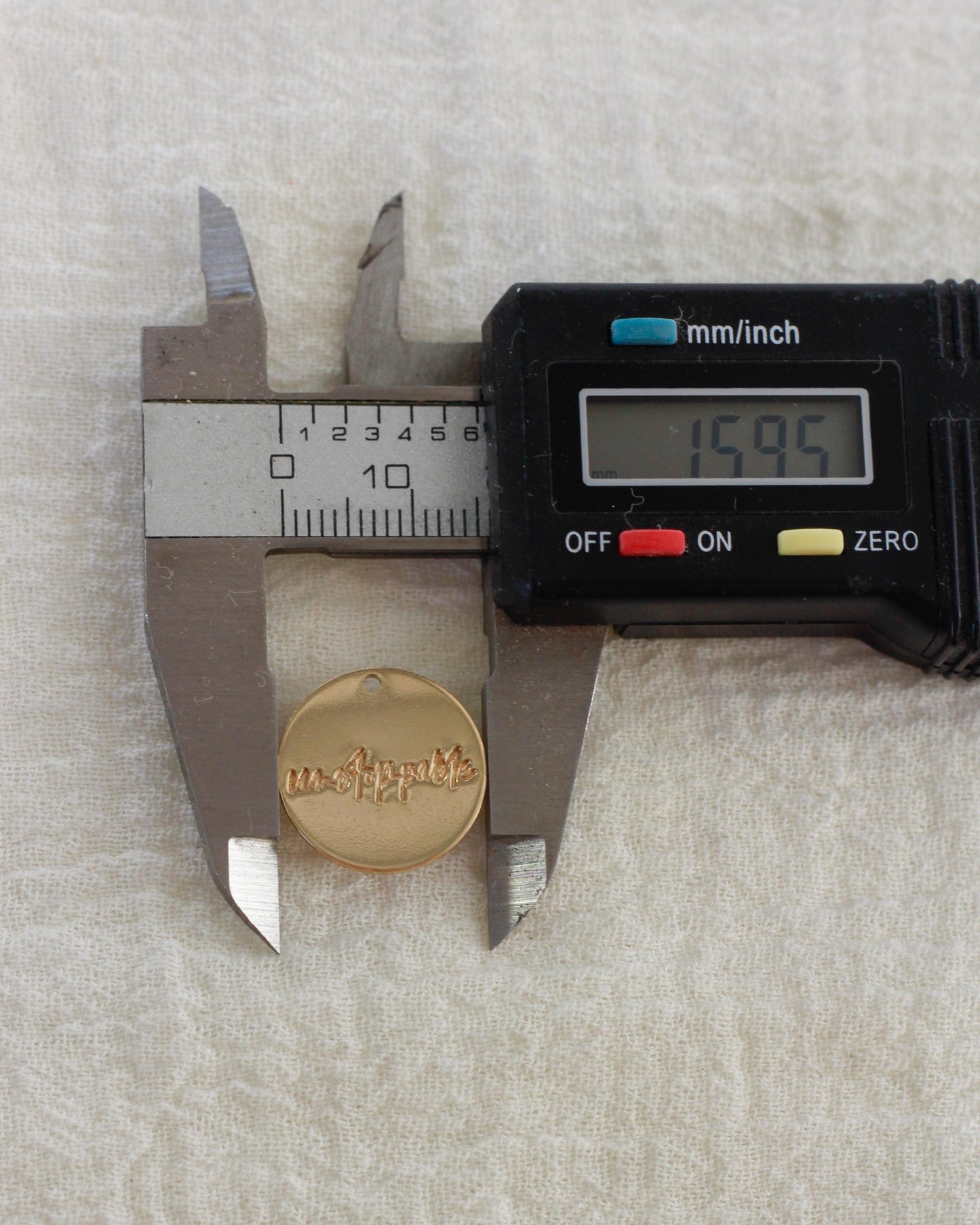 15.9mm Unstoppable Cursive Charm, CH190