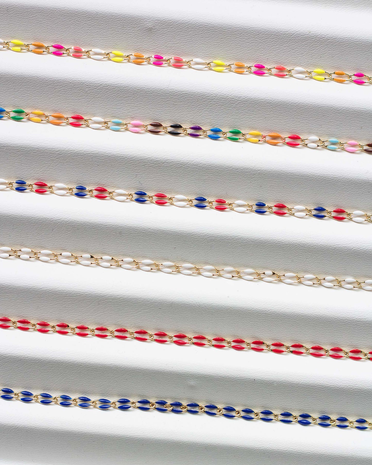 Neon Multi Color Enamel Chain, GP101