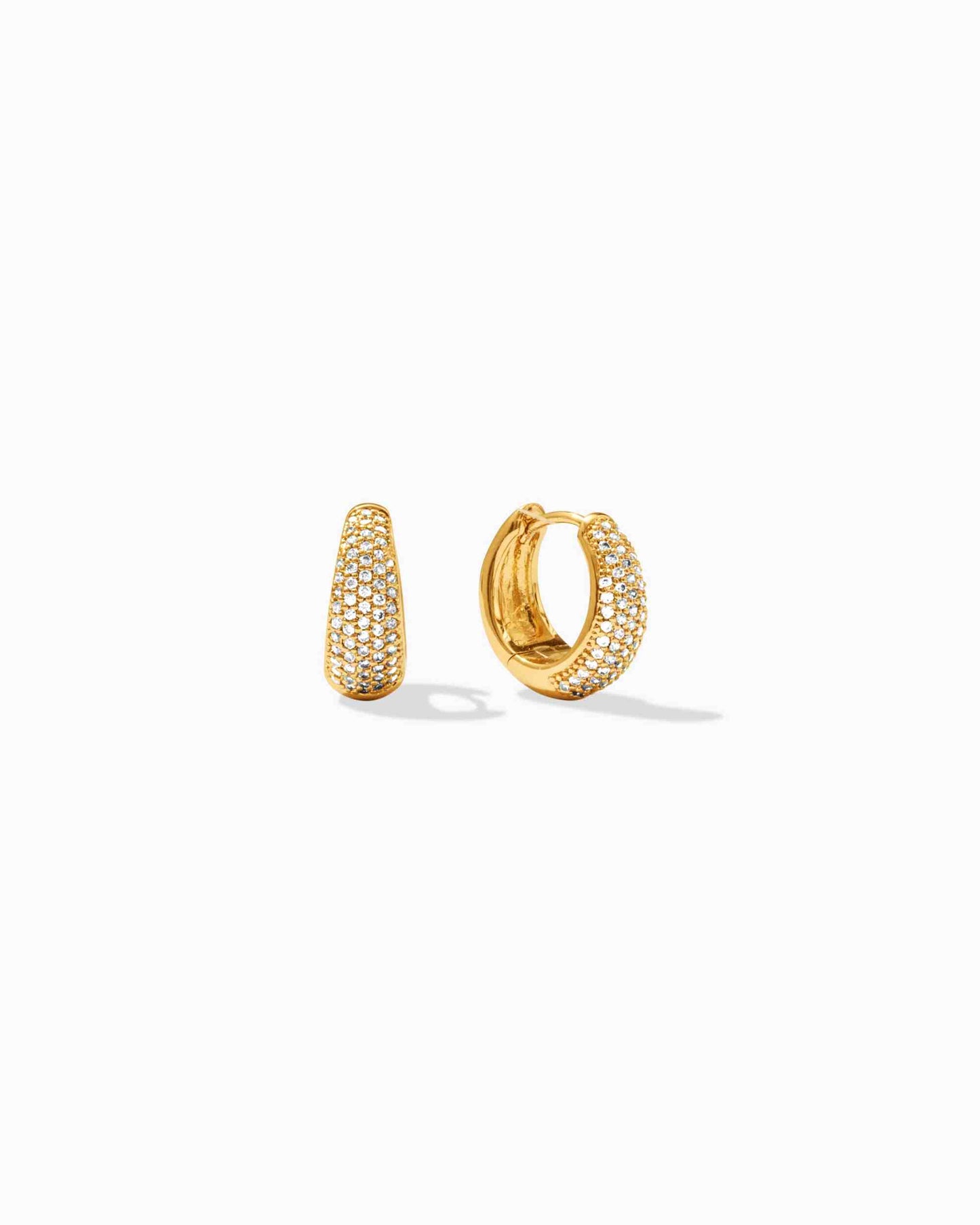 15mm Tapered Chunky Huggie Hoop Earrings, E2