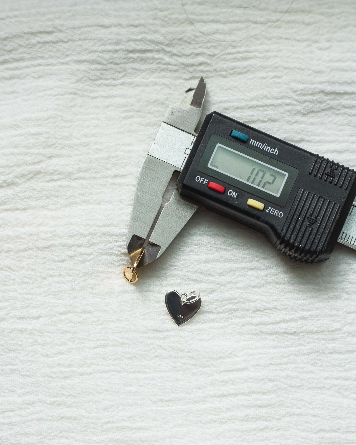 Plain heart pendant, CH36