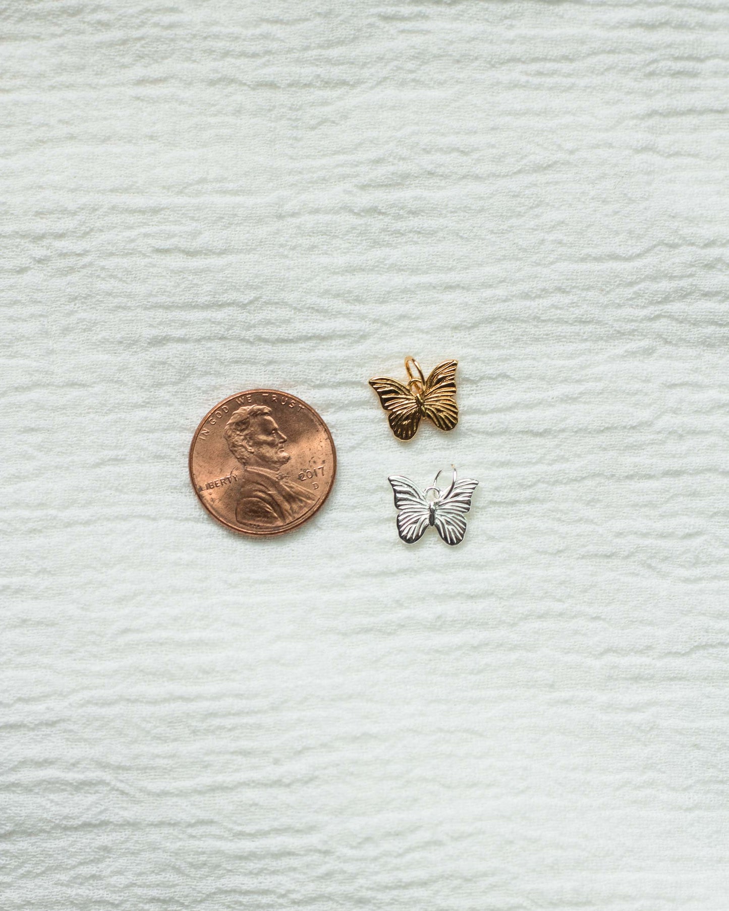 Textured Butterfly Pendant, CH37
