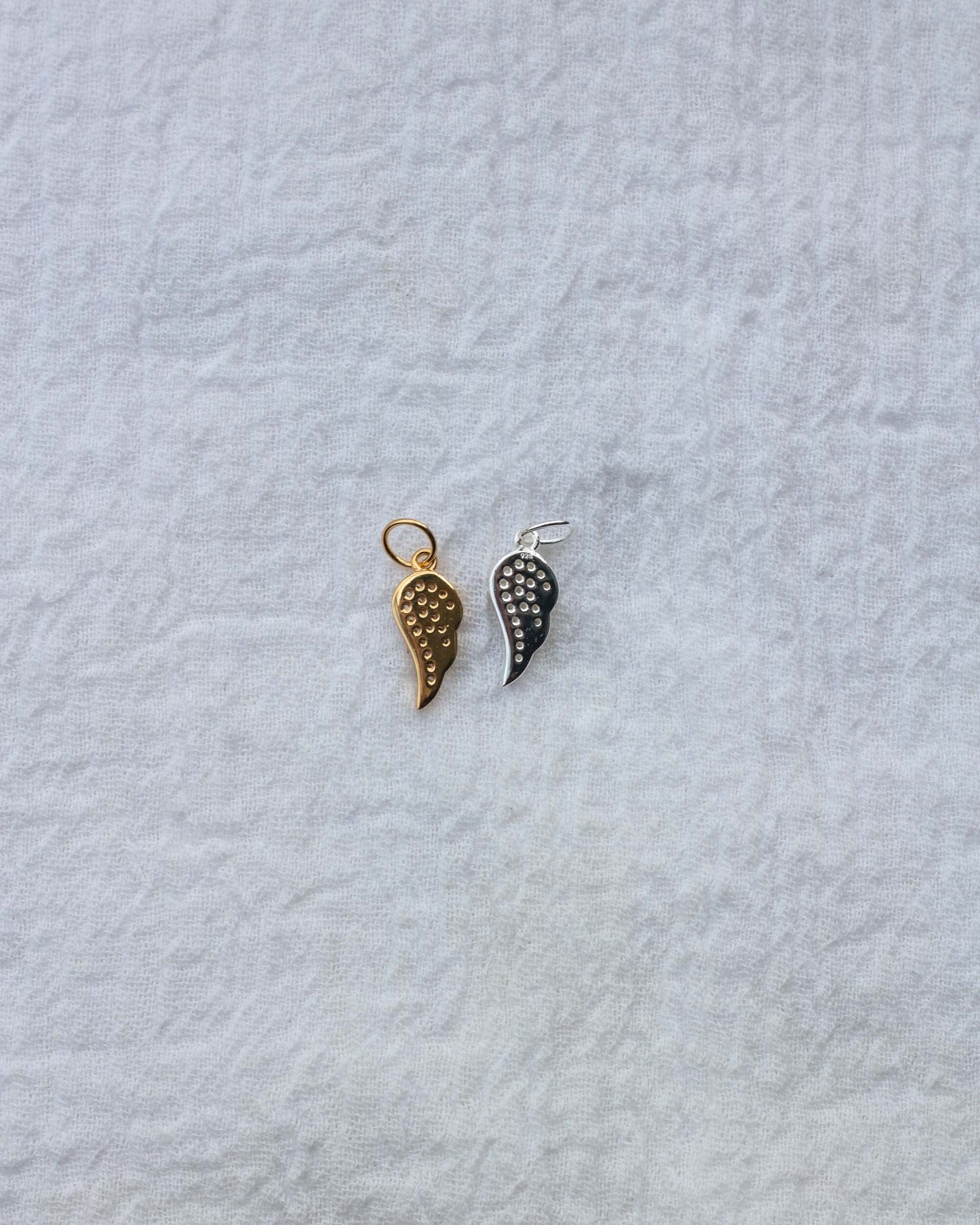 CZ Angel Wing Charm, CH61