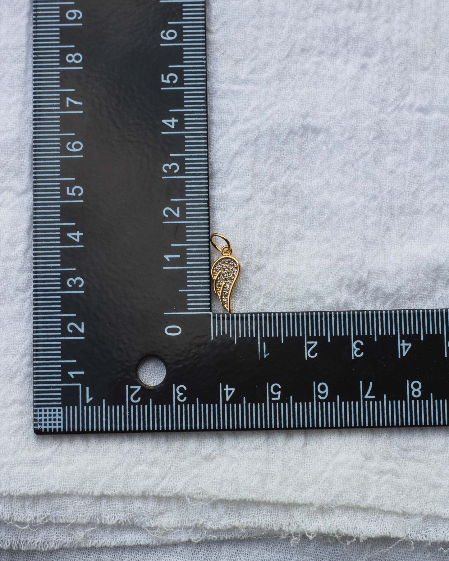 CZ Angel Wing Charm, CH61