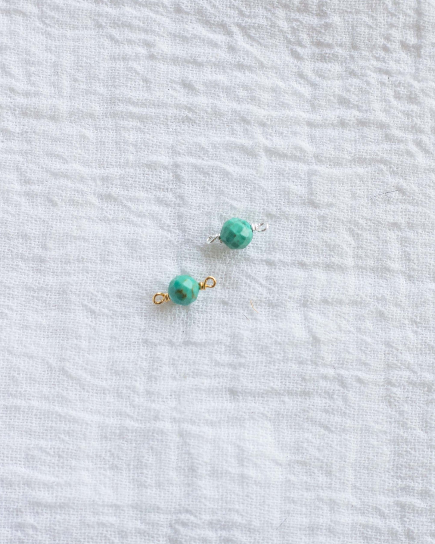 Turquoise Bead Connector, CN97
