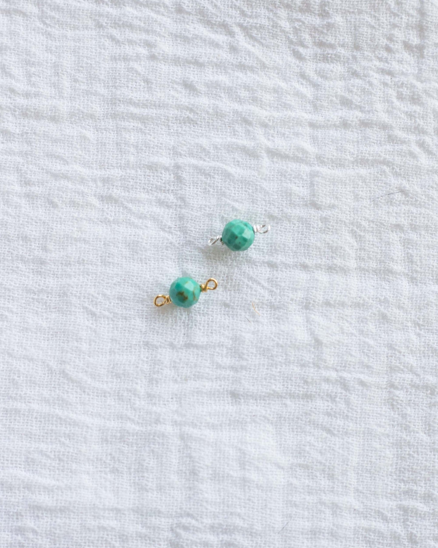 Turquoise Bead Connector, CN97