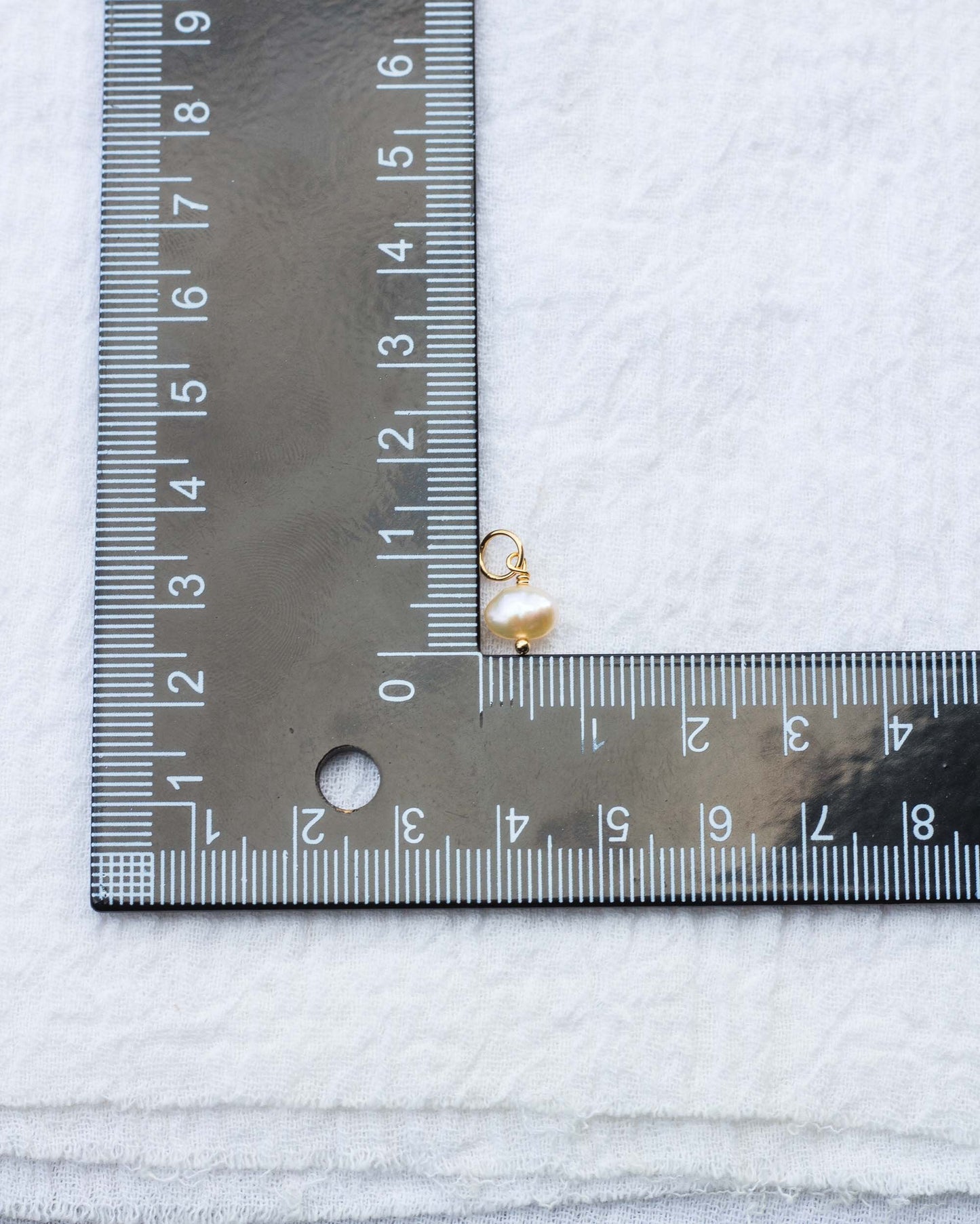 Freshwater Peach Pearl Charm, CH69