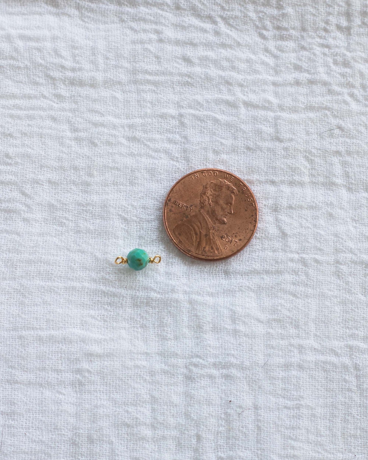 Turquoise Bead Connector, CN97